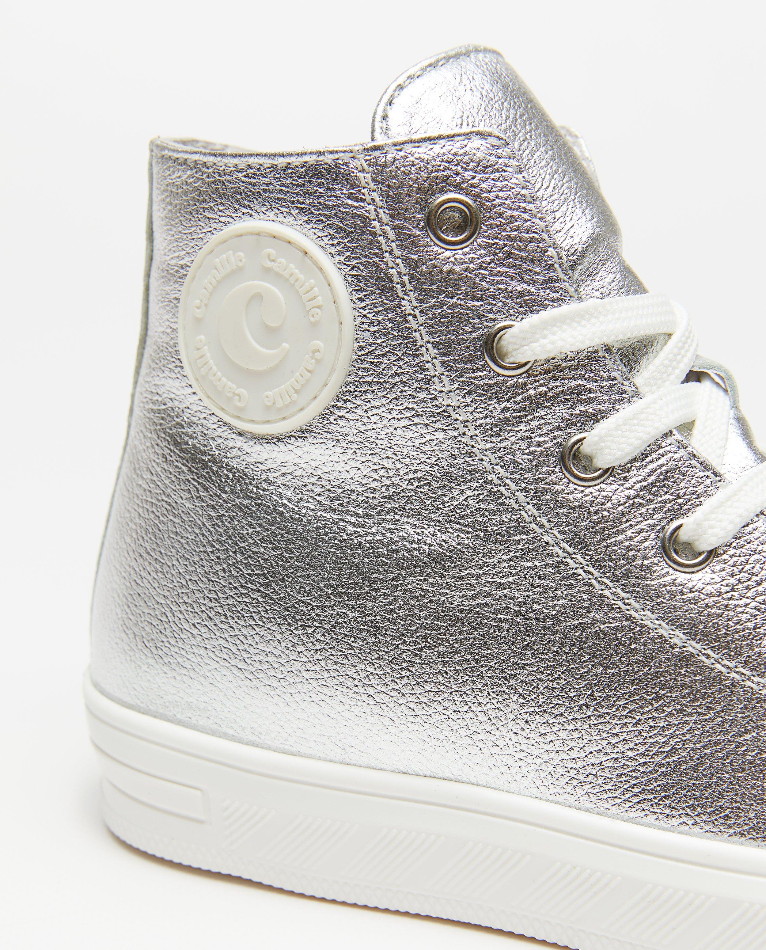 Schoenen - Metallic sneakers van leer, maat 31-39
