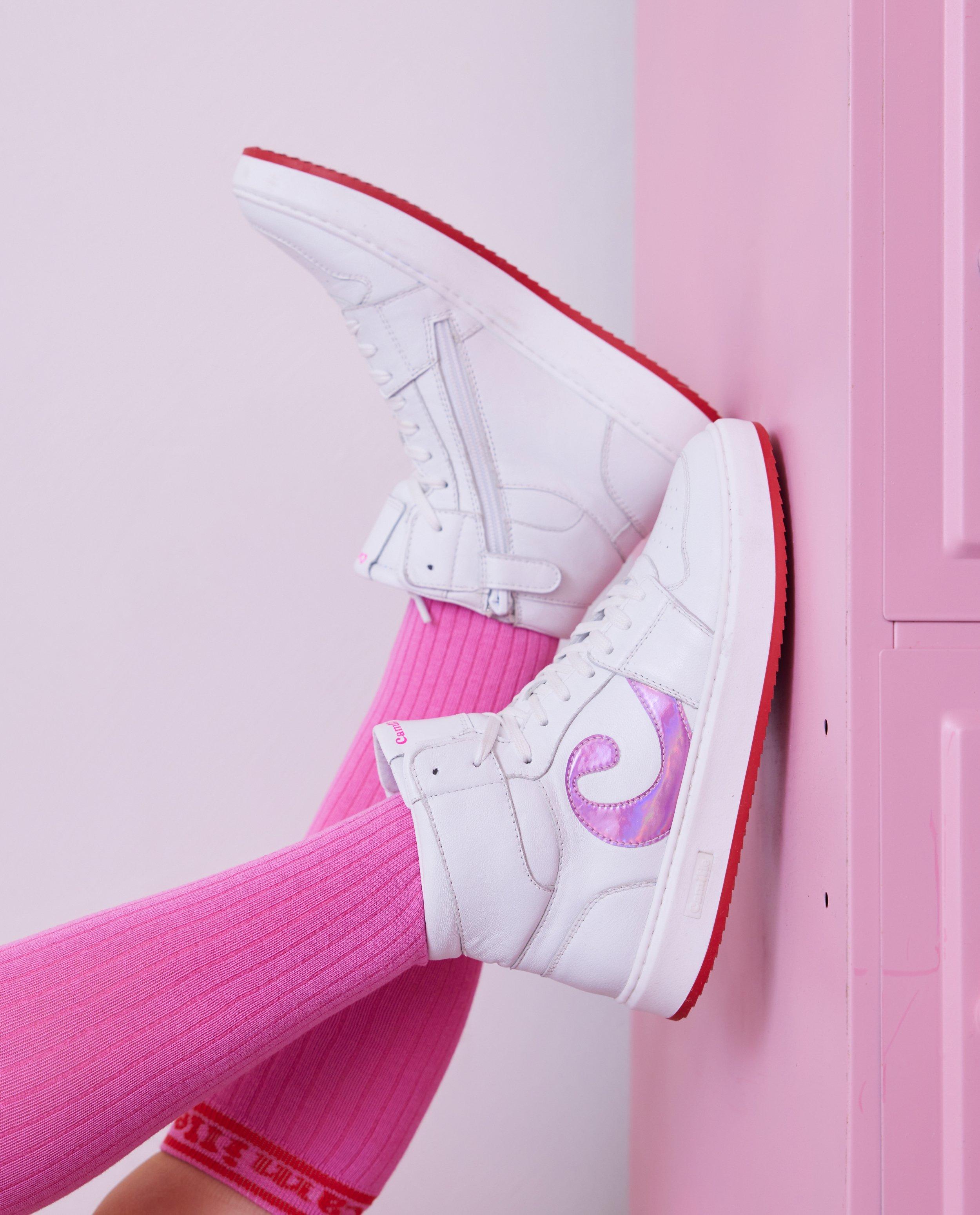Sneakers van leer, maat 31-39