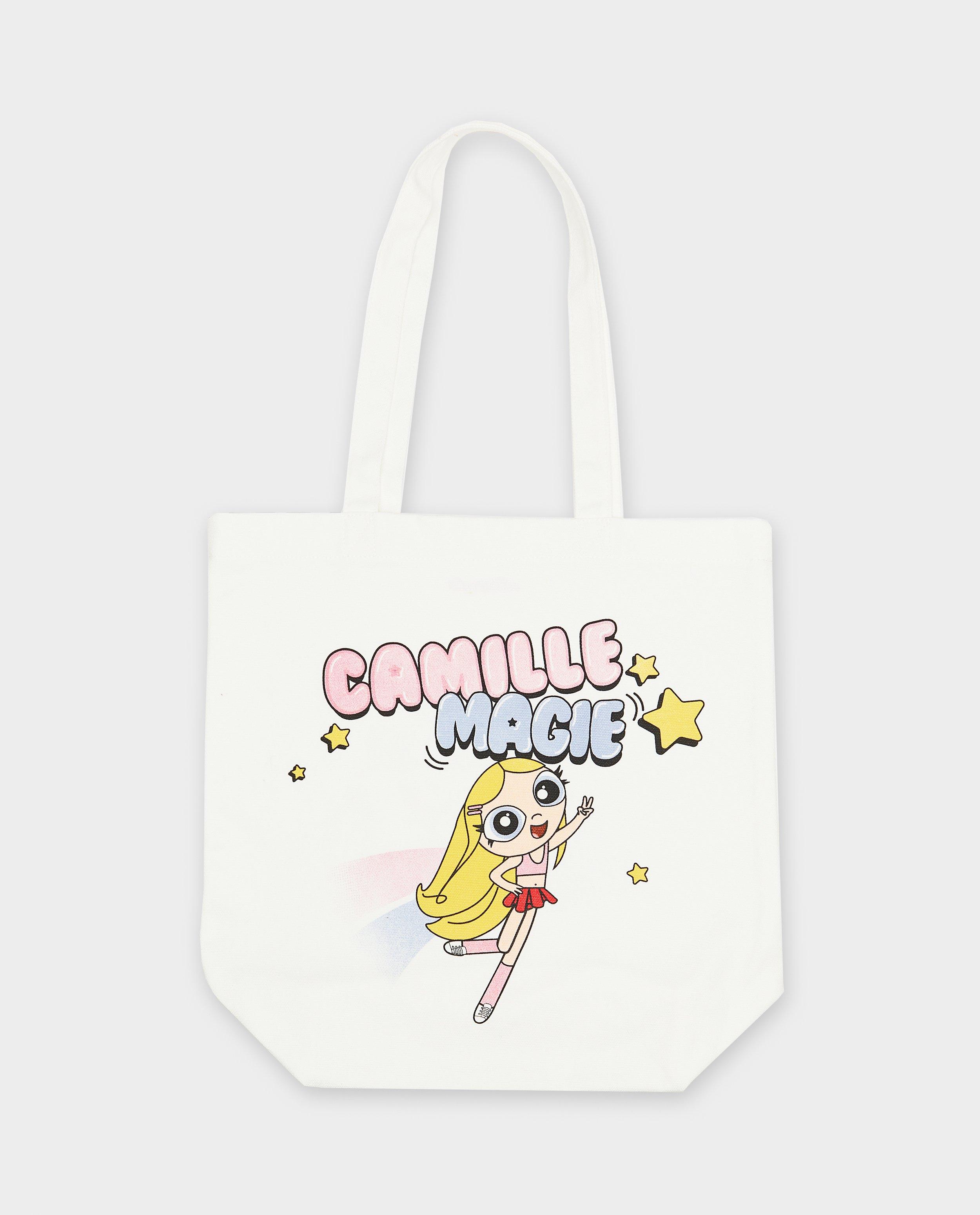 Handtassen - Tote bag met print Moustache