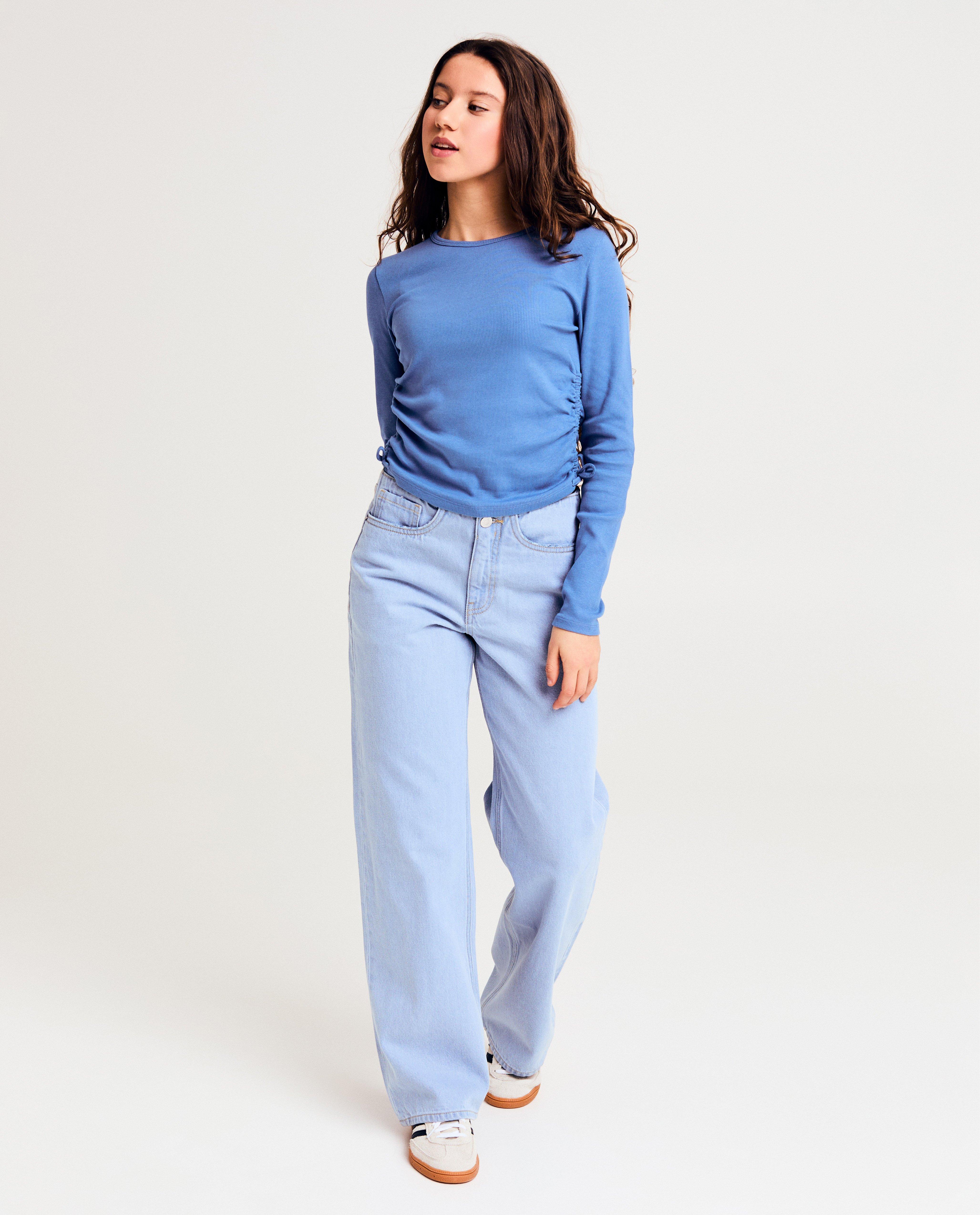 Blauwe jeans, straight fit - null - Groggy