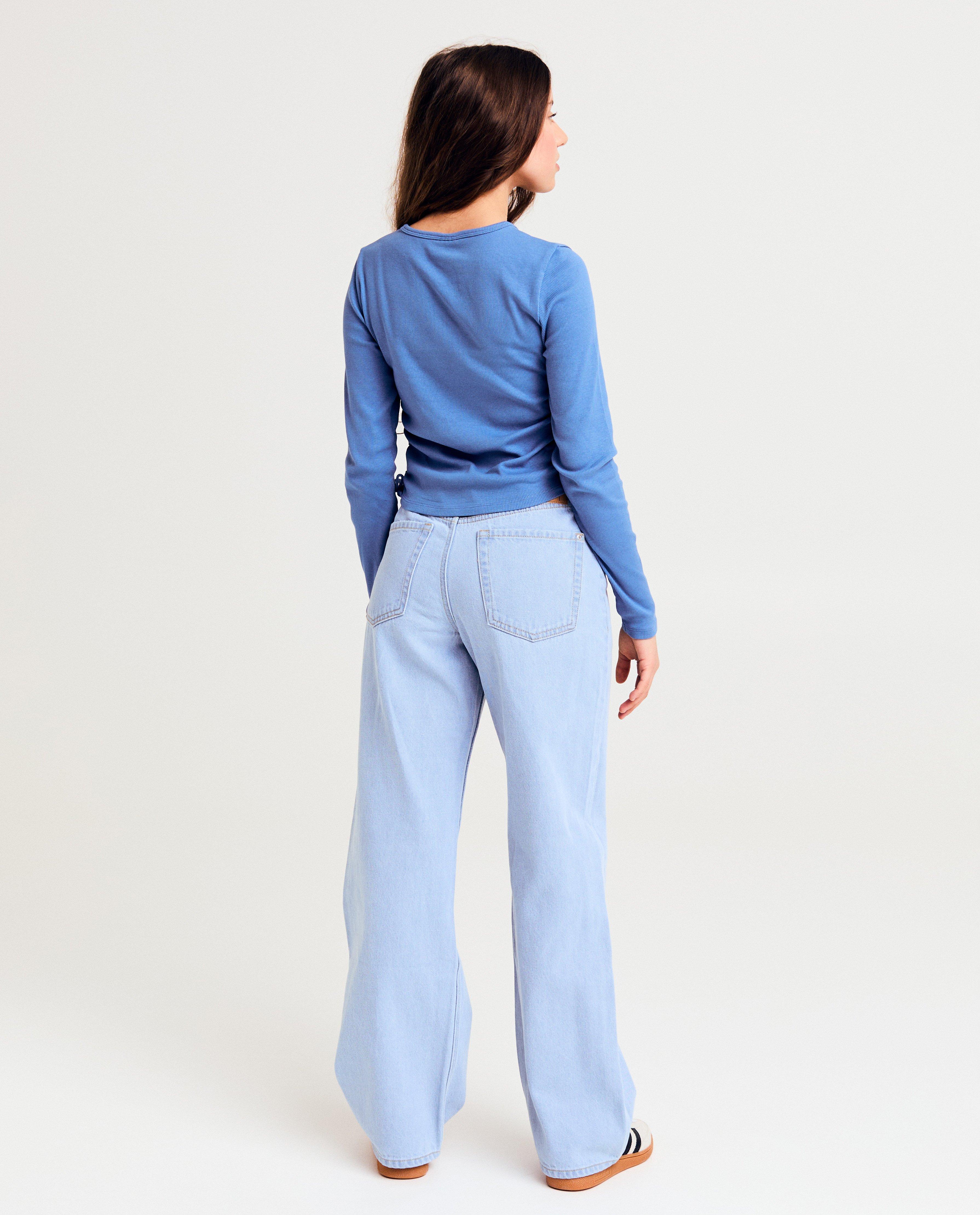 T-shirts - Blauwe jeans, straight fit