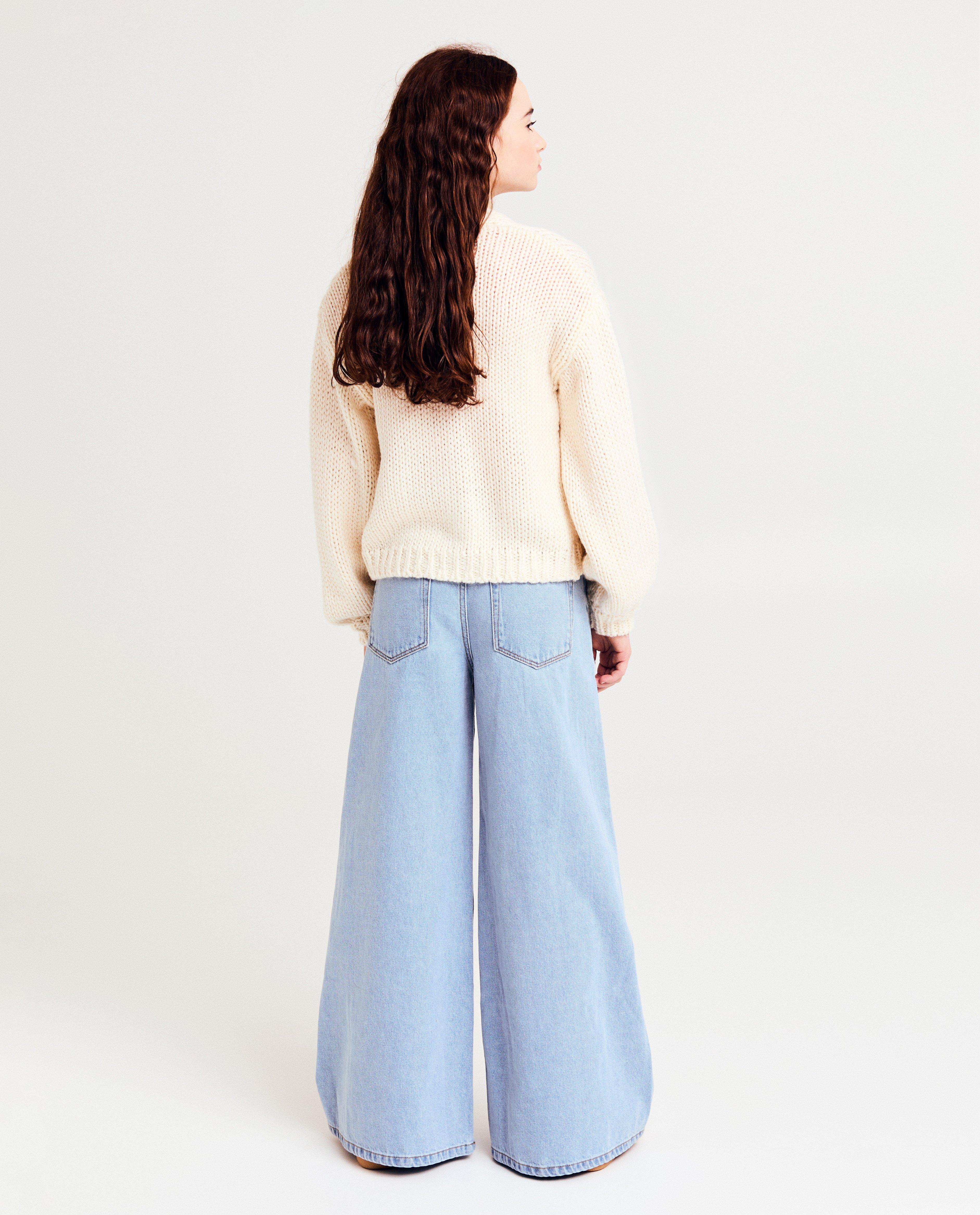 Cardigan - Cardigan met dik gebreide hartjes