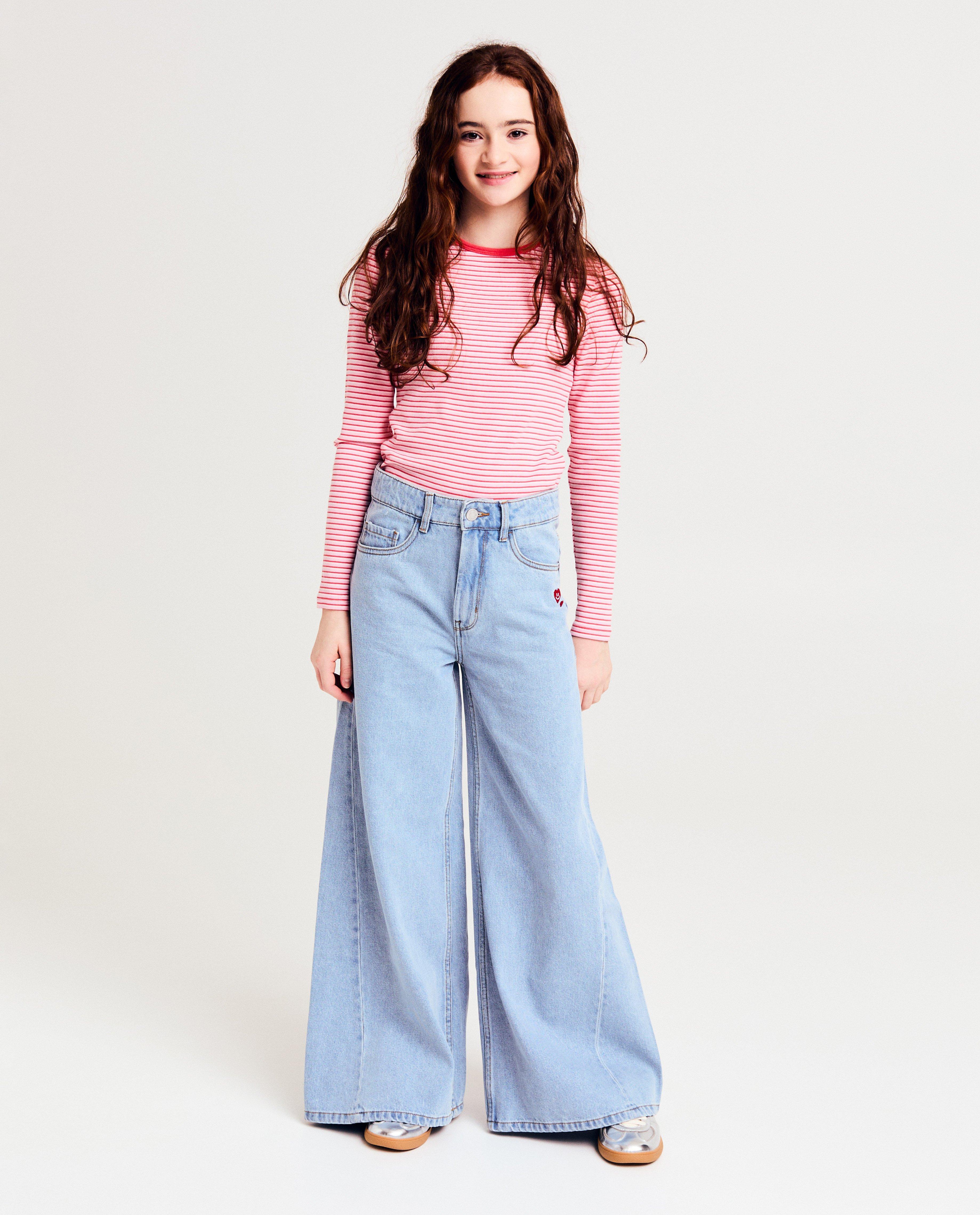 Blauwe jeans, extra wide fit - null - Fish & Chips