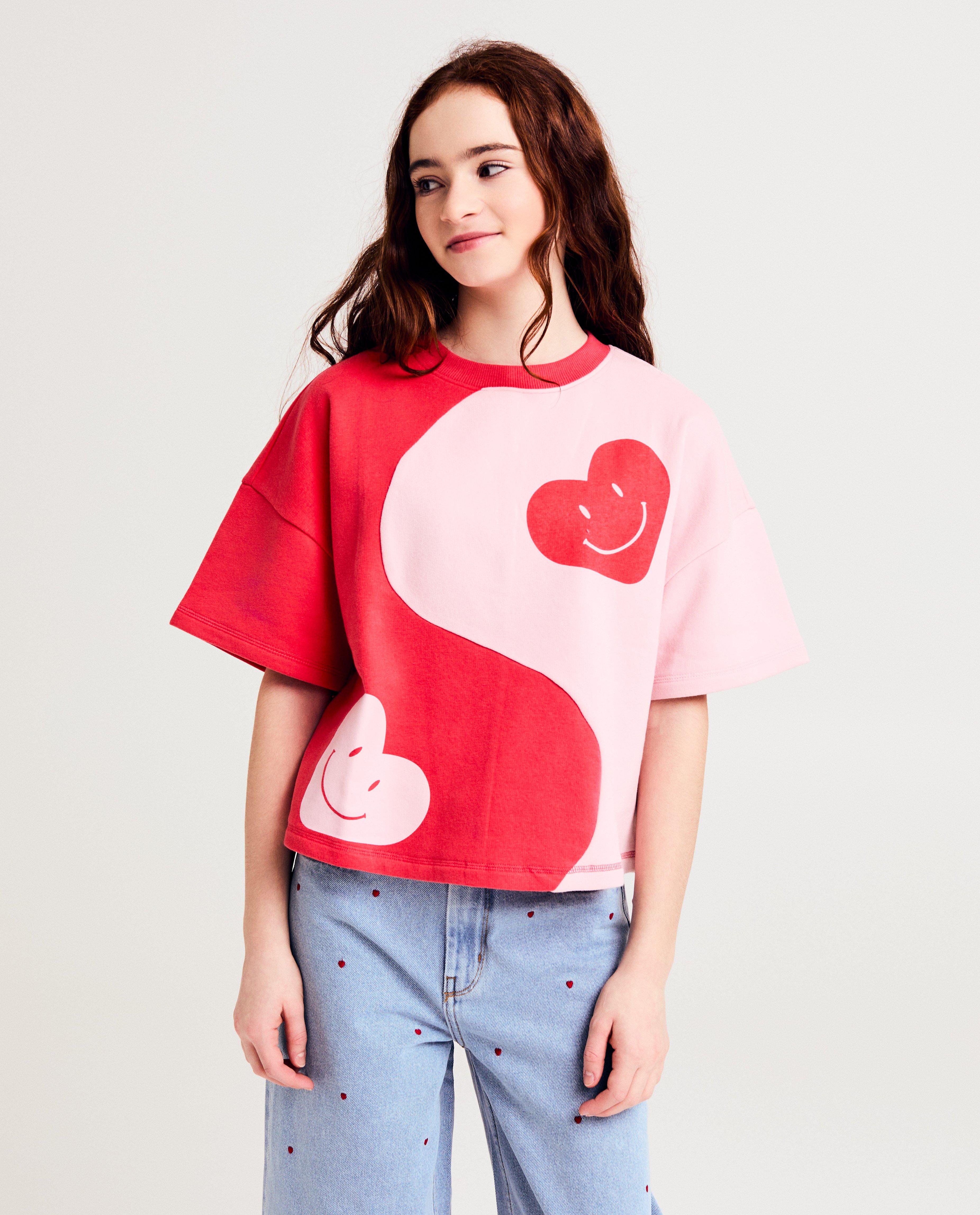 T-shirt met color block - null - Fish & Chips