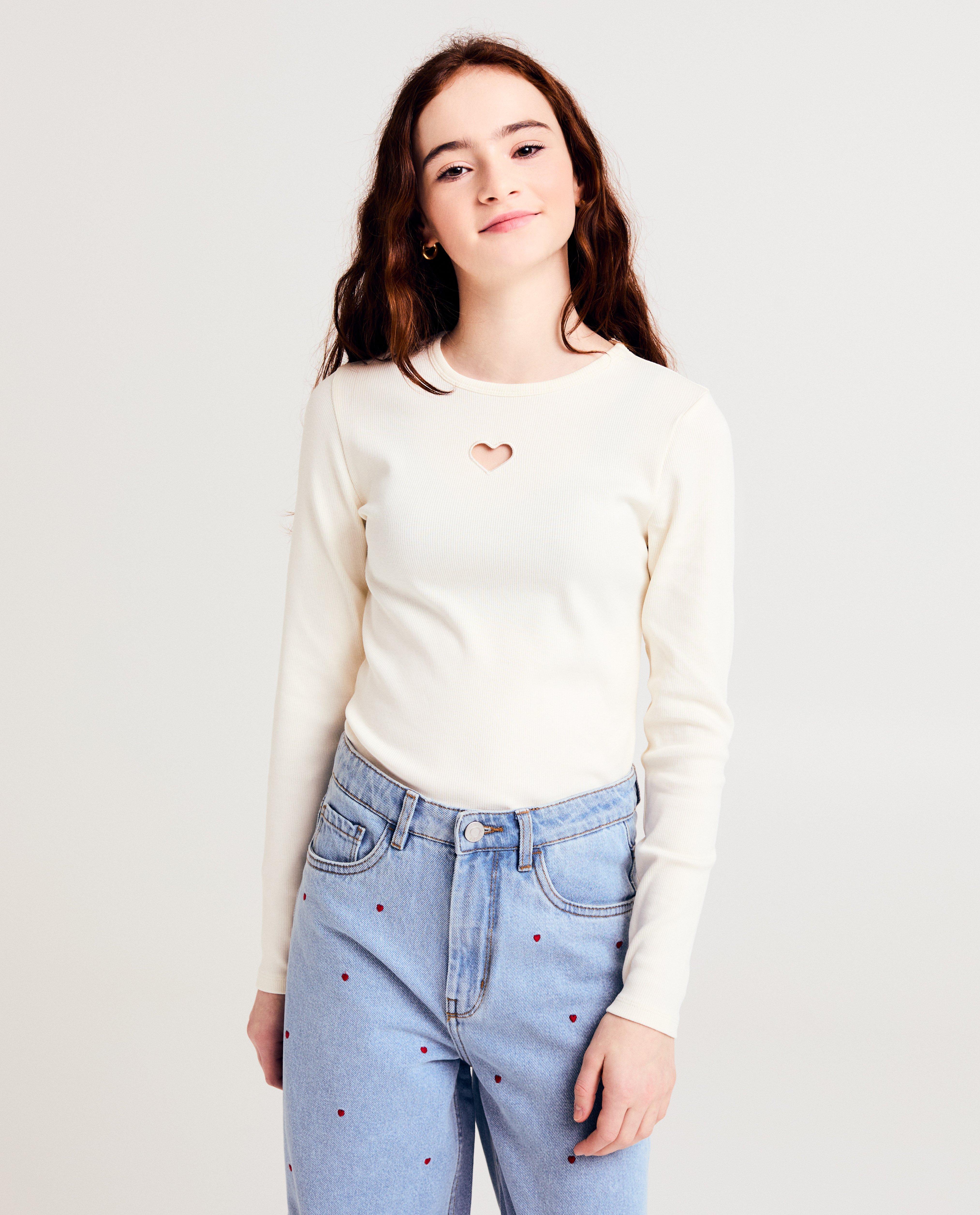 Longsleeve met cut-out hartje - null - Fish & Chips