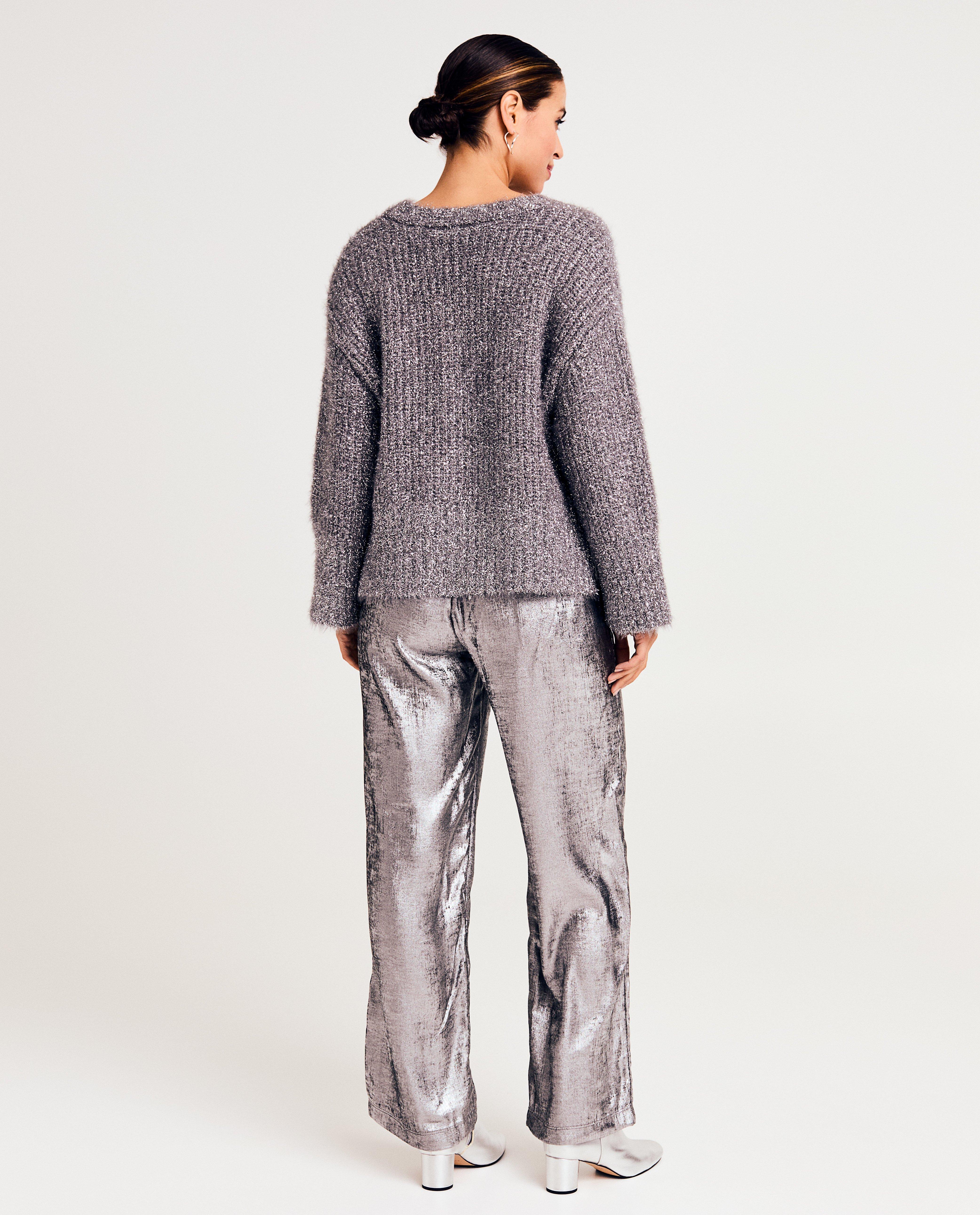 Cardigans - Cardigan en tricot avec fil métallique