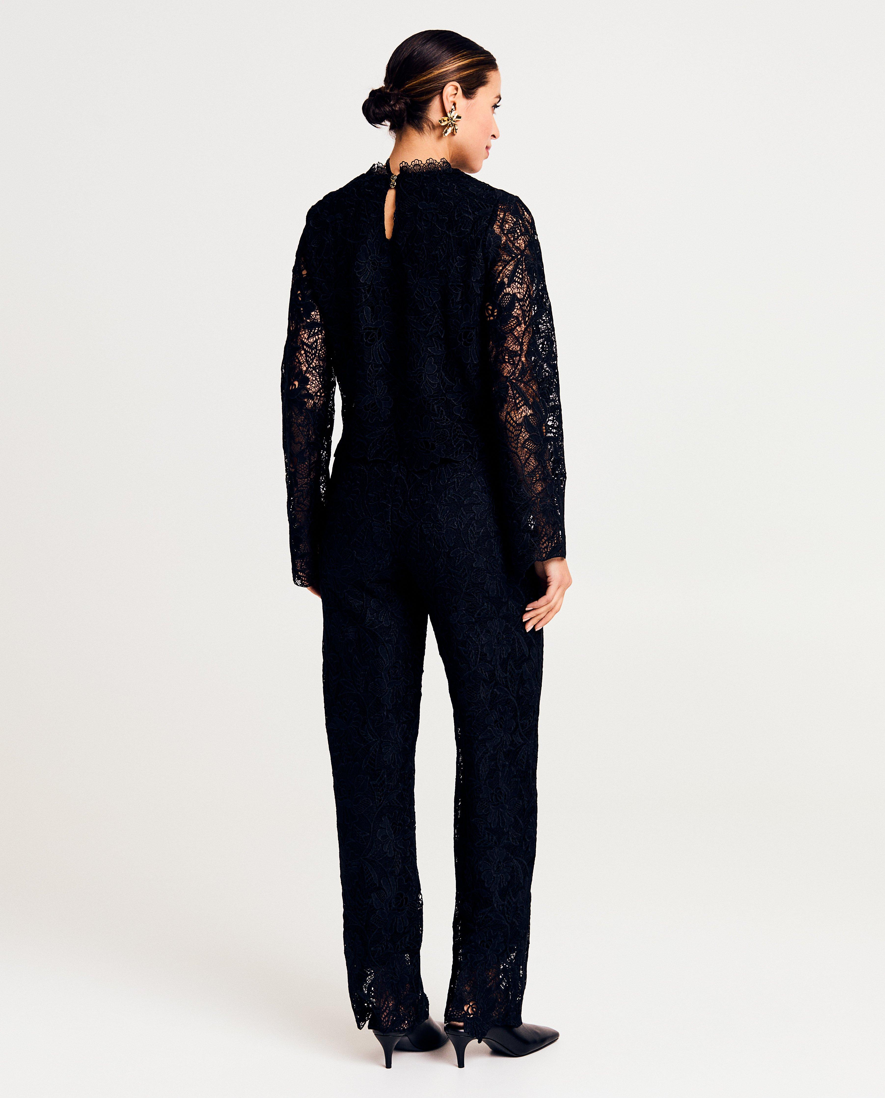 Blouse met kant - Product Detail - zwart - afbeelding nummer 4