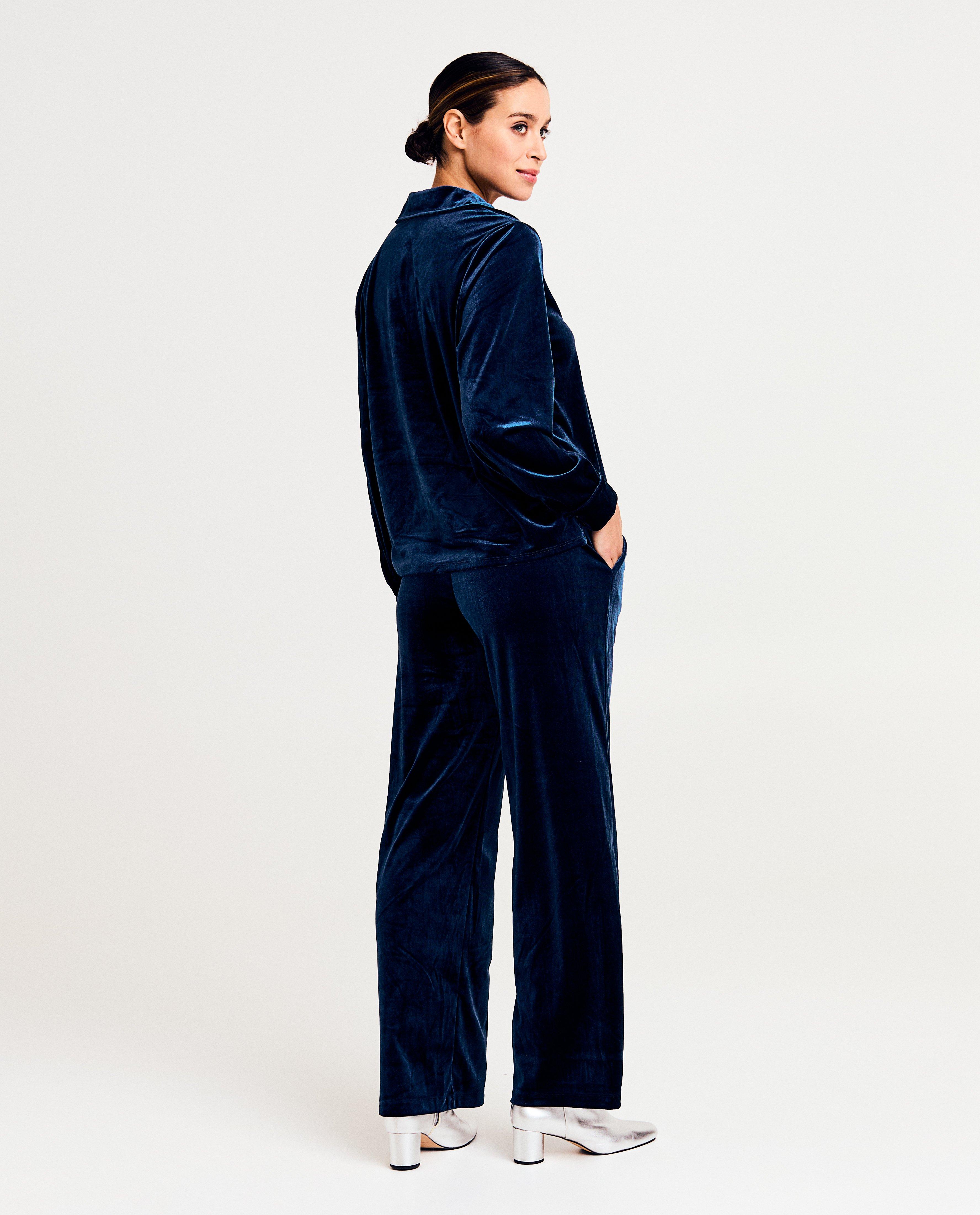 Fluwelen hemd - Product Detail - donkerblauw - afbeelding nummer 3