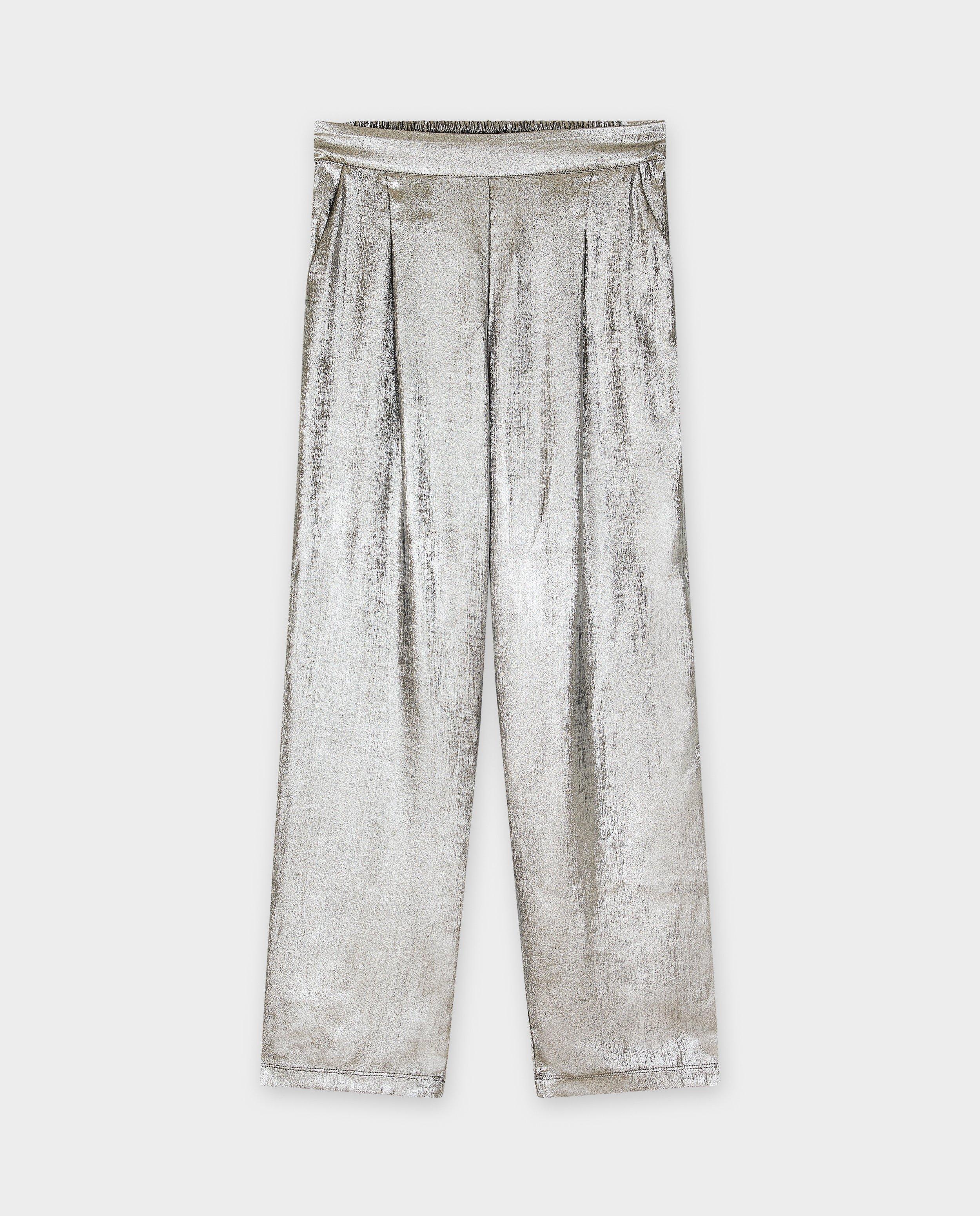 Broeken - Metallic broek