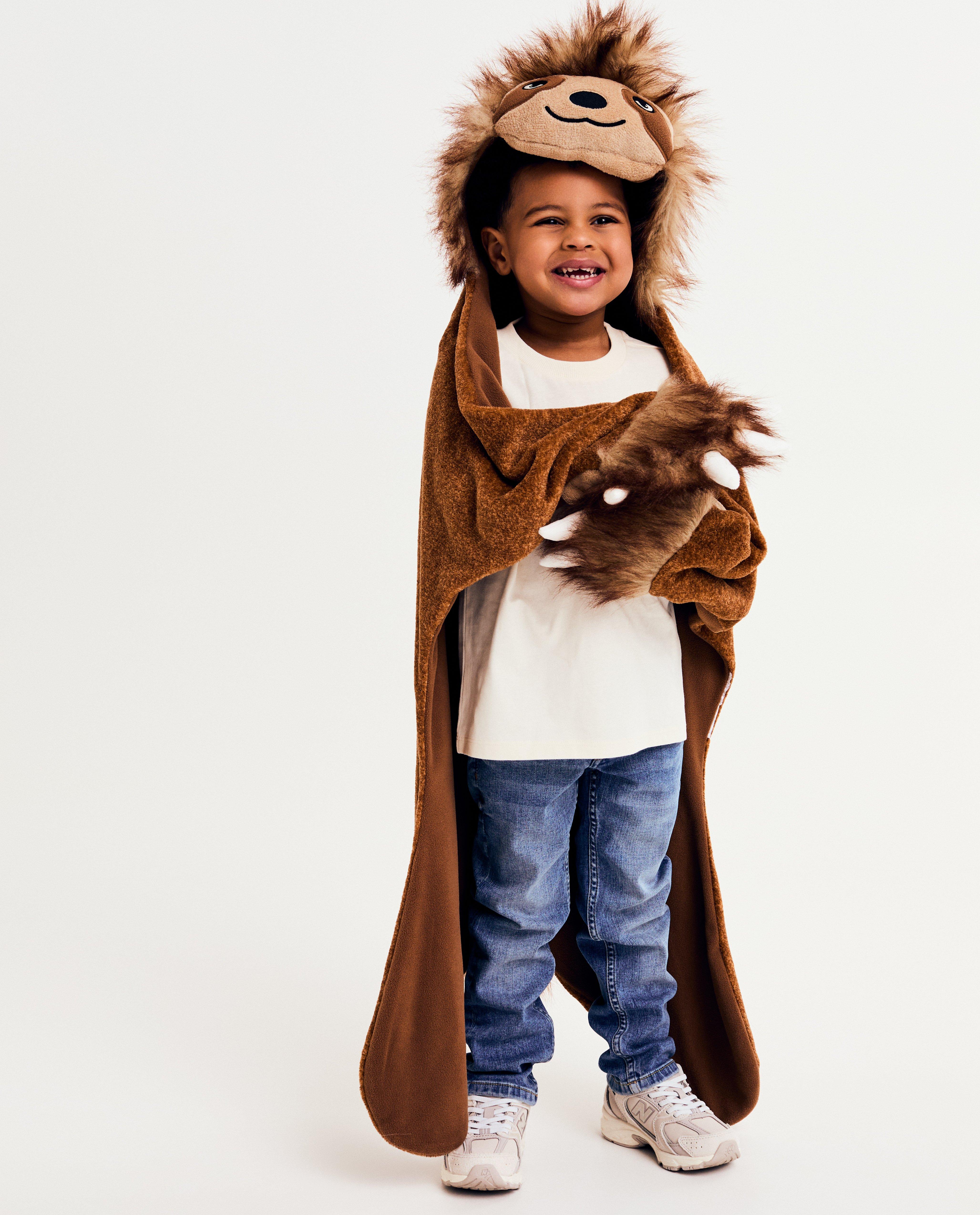 Fleece plaid met kap - null - Kidz Nation