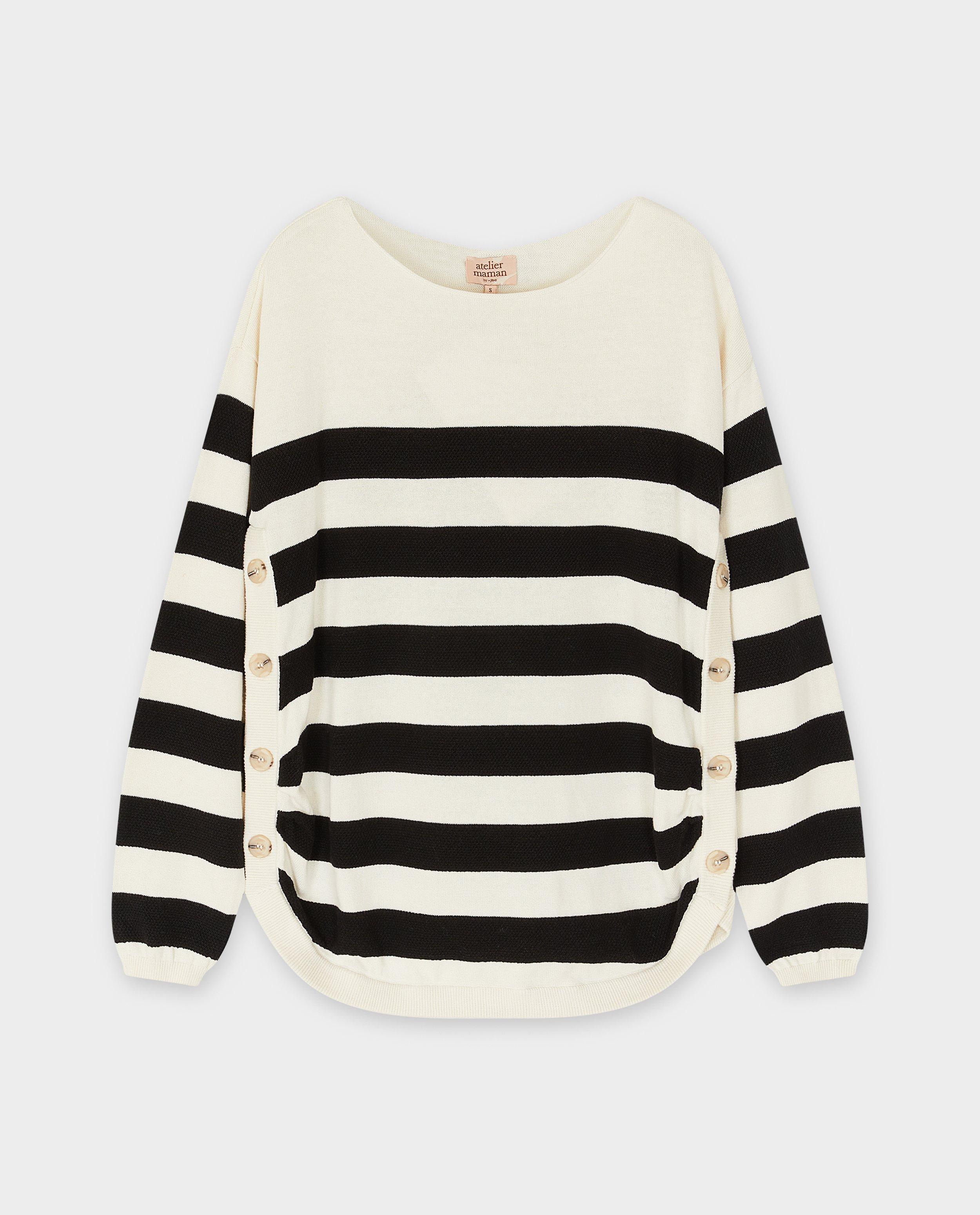Truien - Longsleeve met strepen, zwangerschap