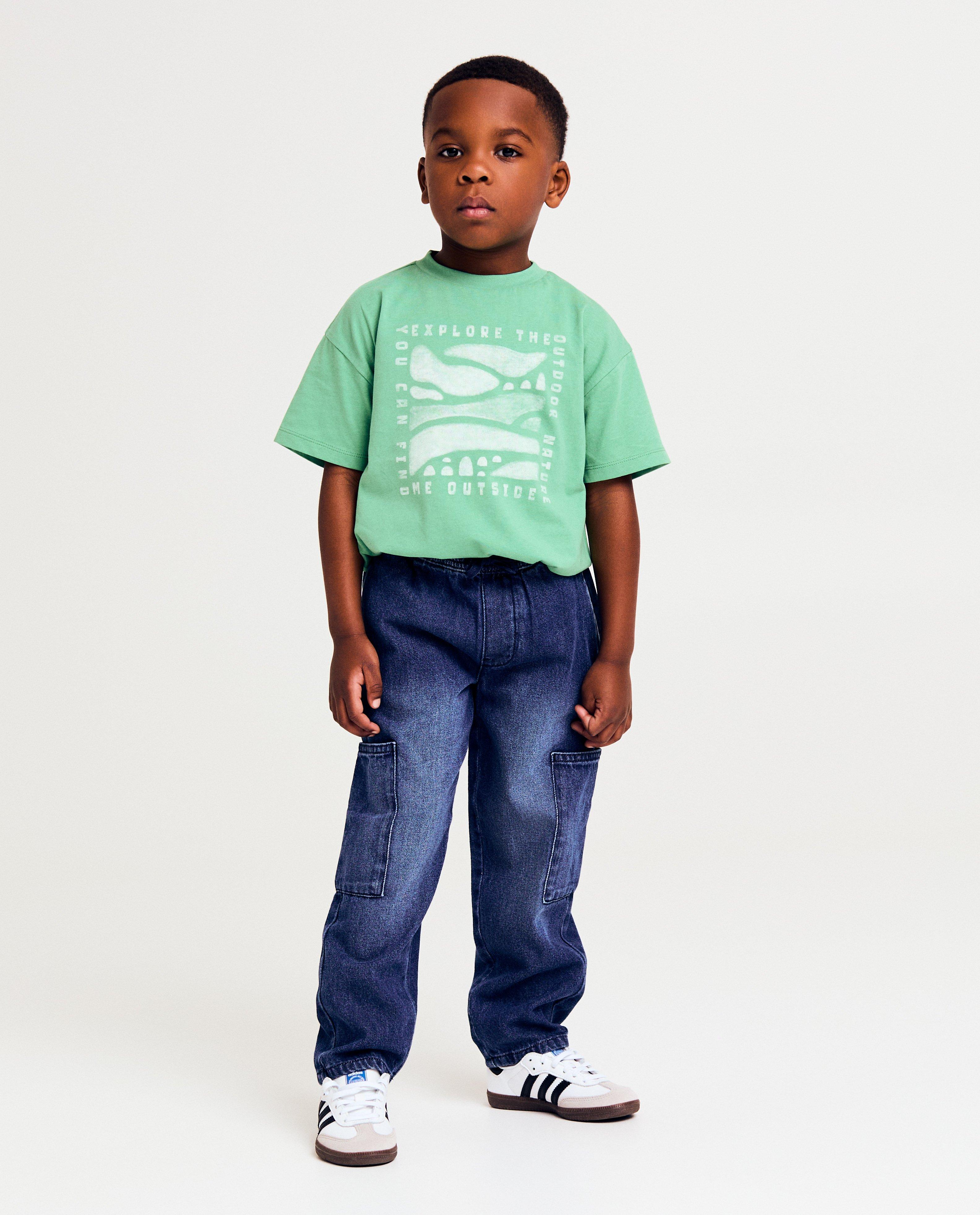Blauwe jeans, baggy fit - null - Besties