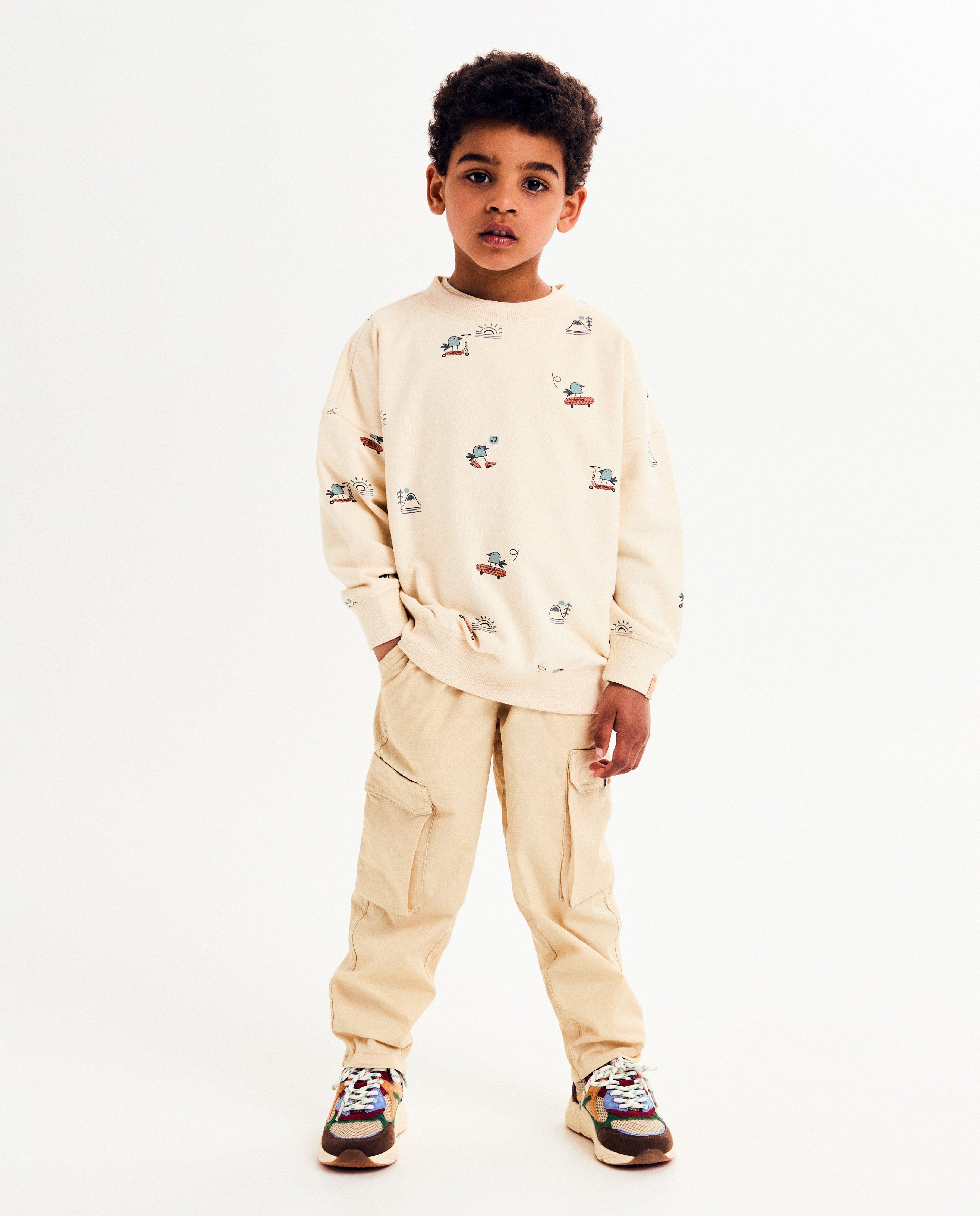 Sweaters - Sweater met vogelprint