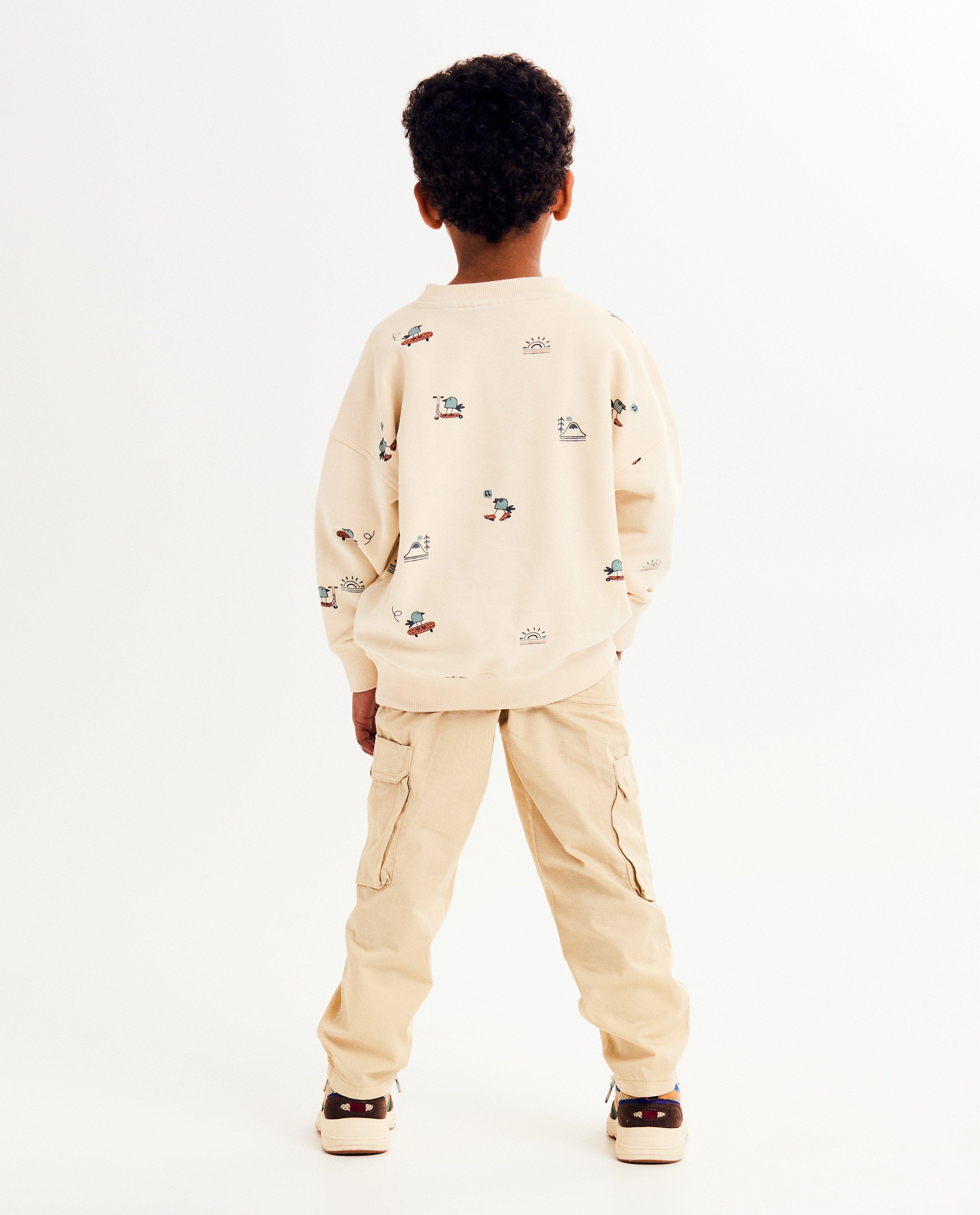 Sweaters - Sweater met vogelprint