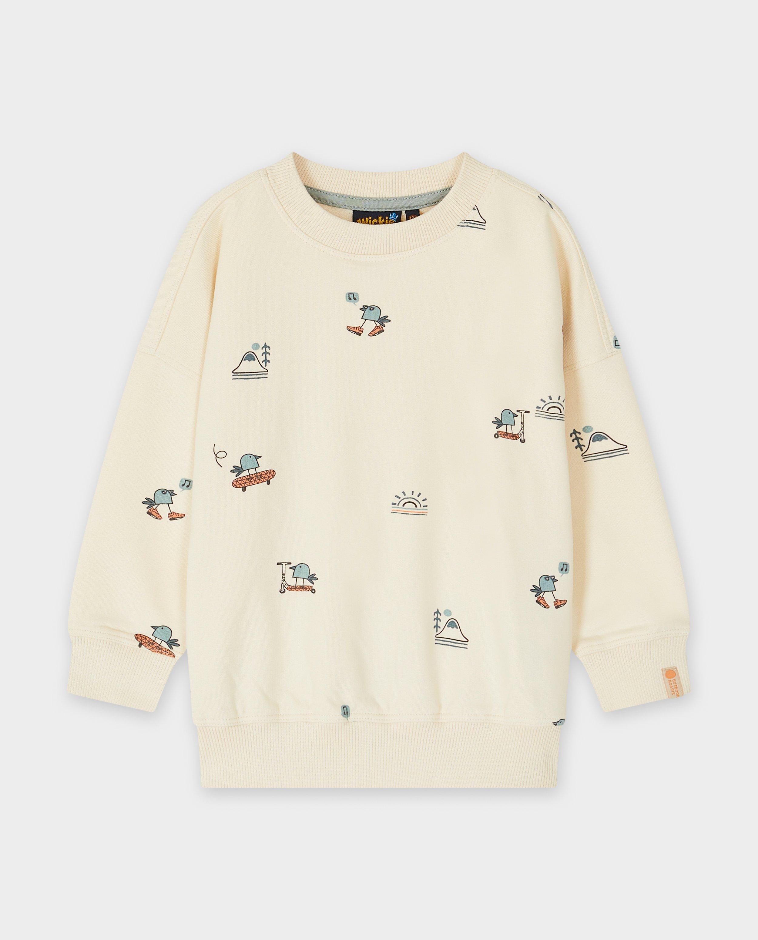 Sweaters - Sweater met vogelprint