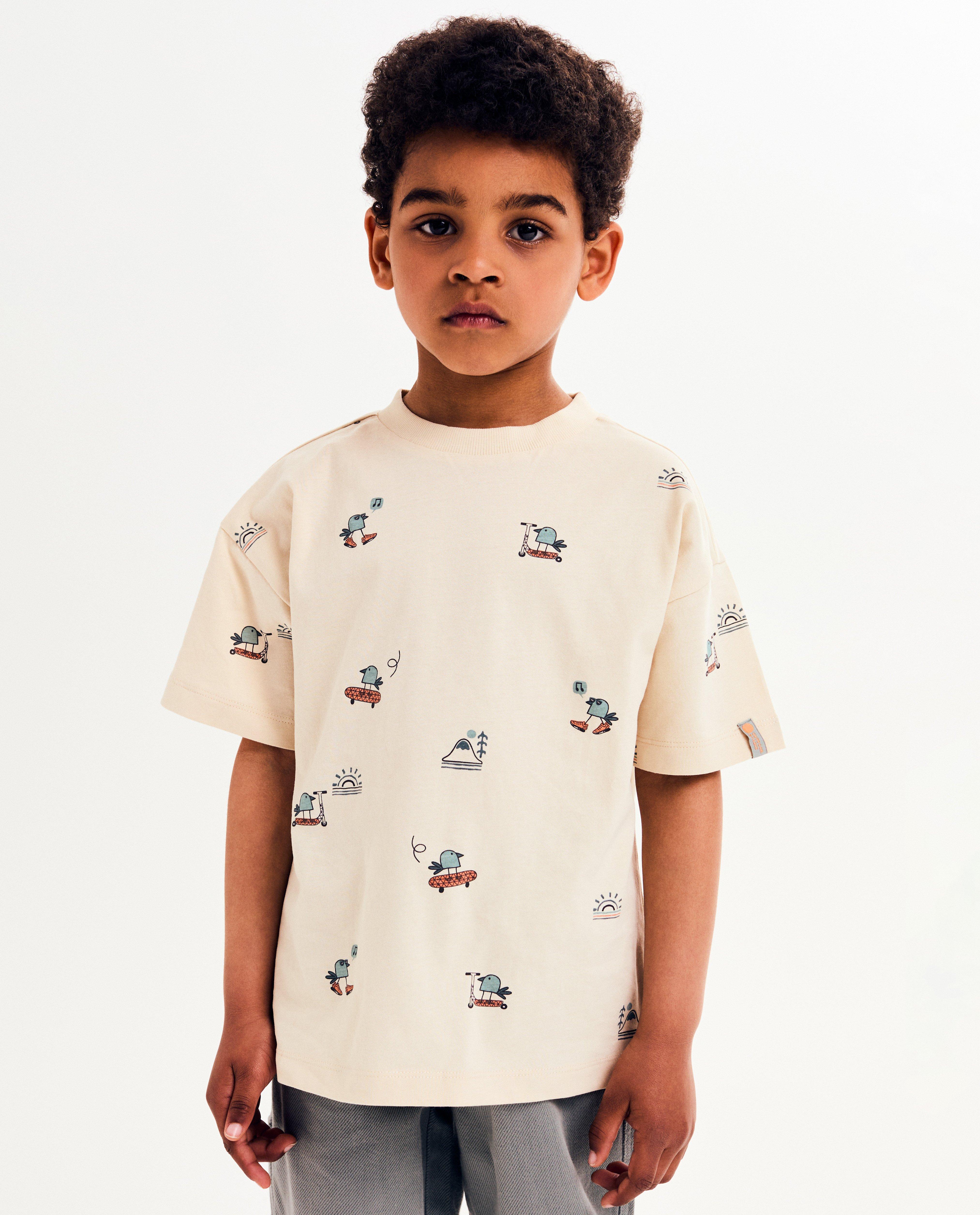 T-shirt avec un imprimé d’oiseau - null - Vic le Viking