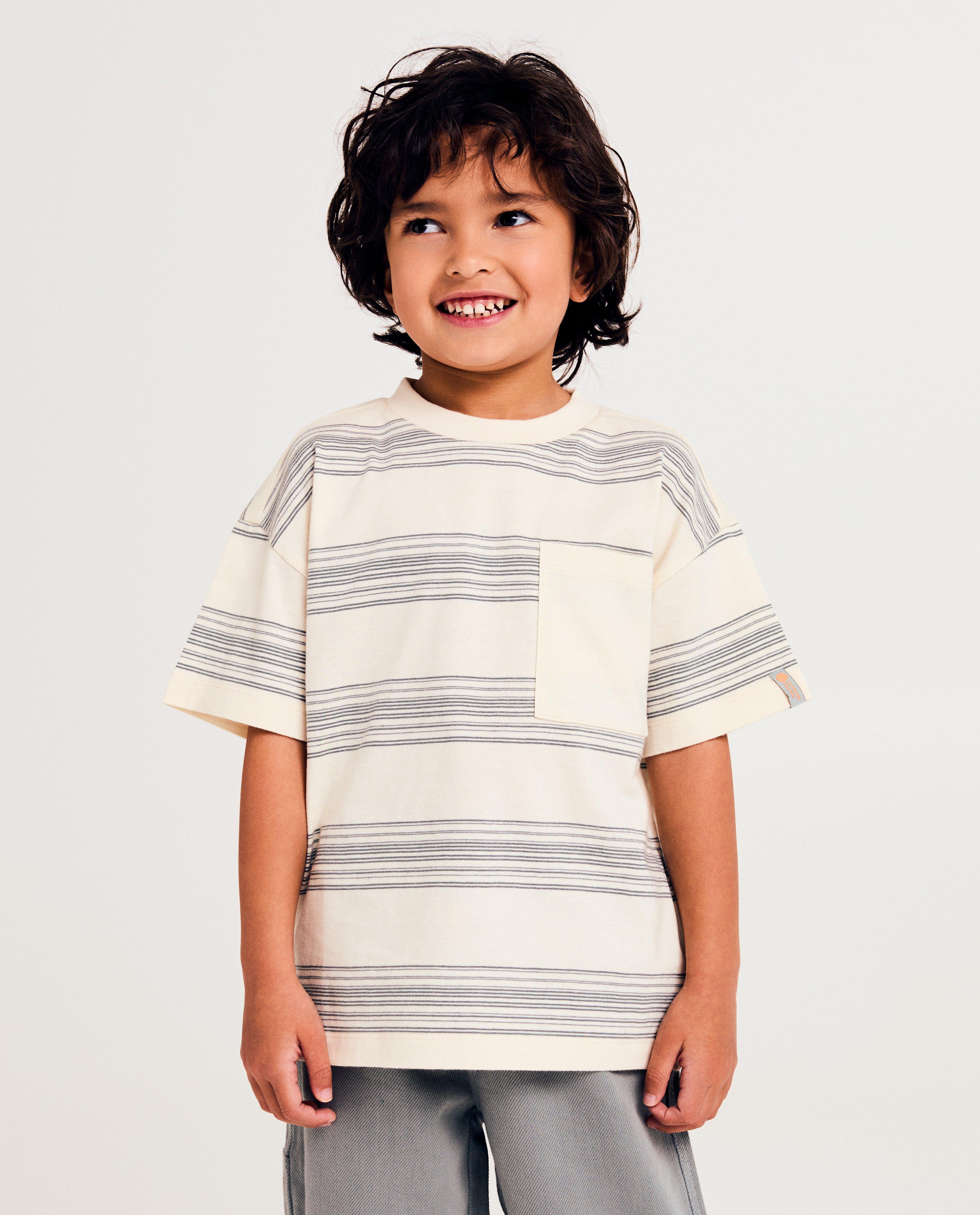 T-shirt met strepen - Product Detail - wit - afbeelding nummer 1