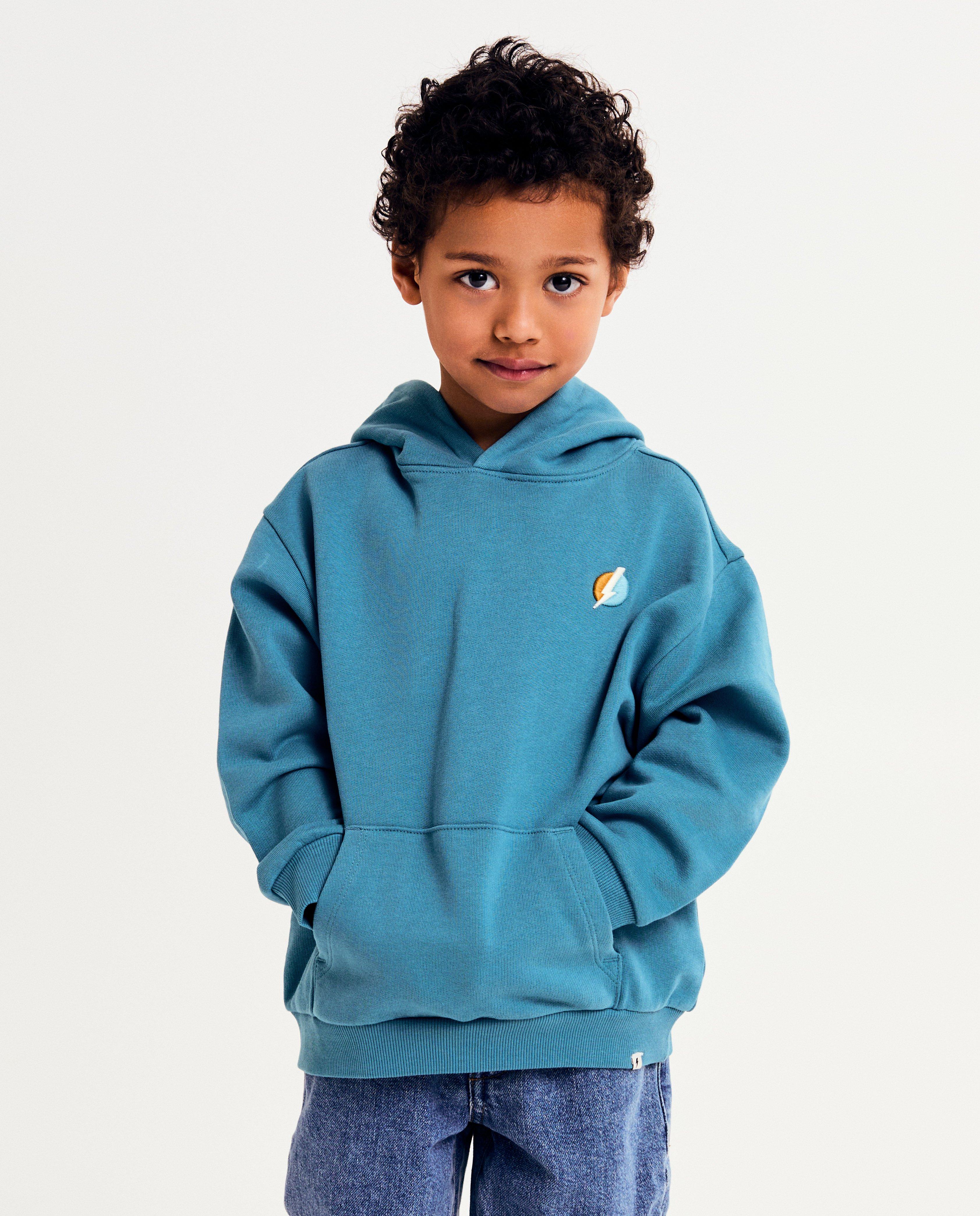 Hoodie met geborduurde bliksemschicht - null - Kidz Nation