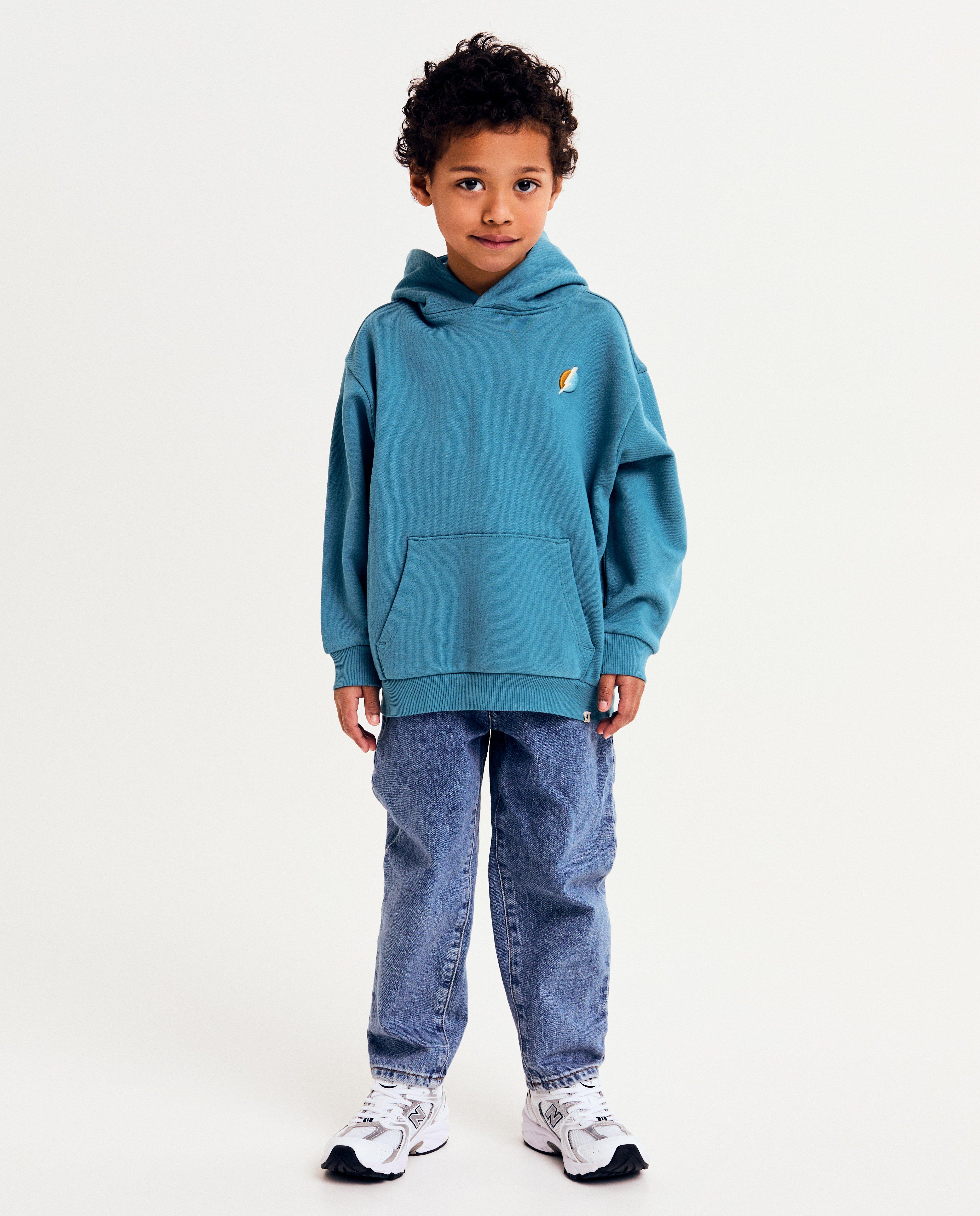 T-shirts - Hoodie met geborduurde bliksemschicht