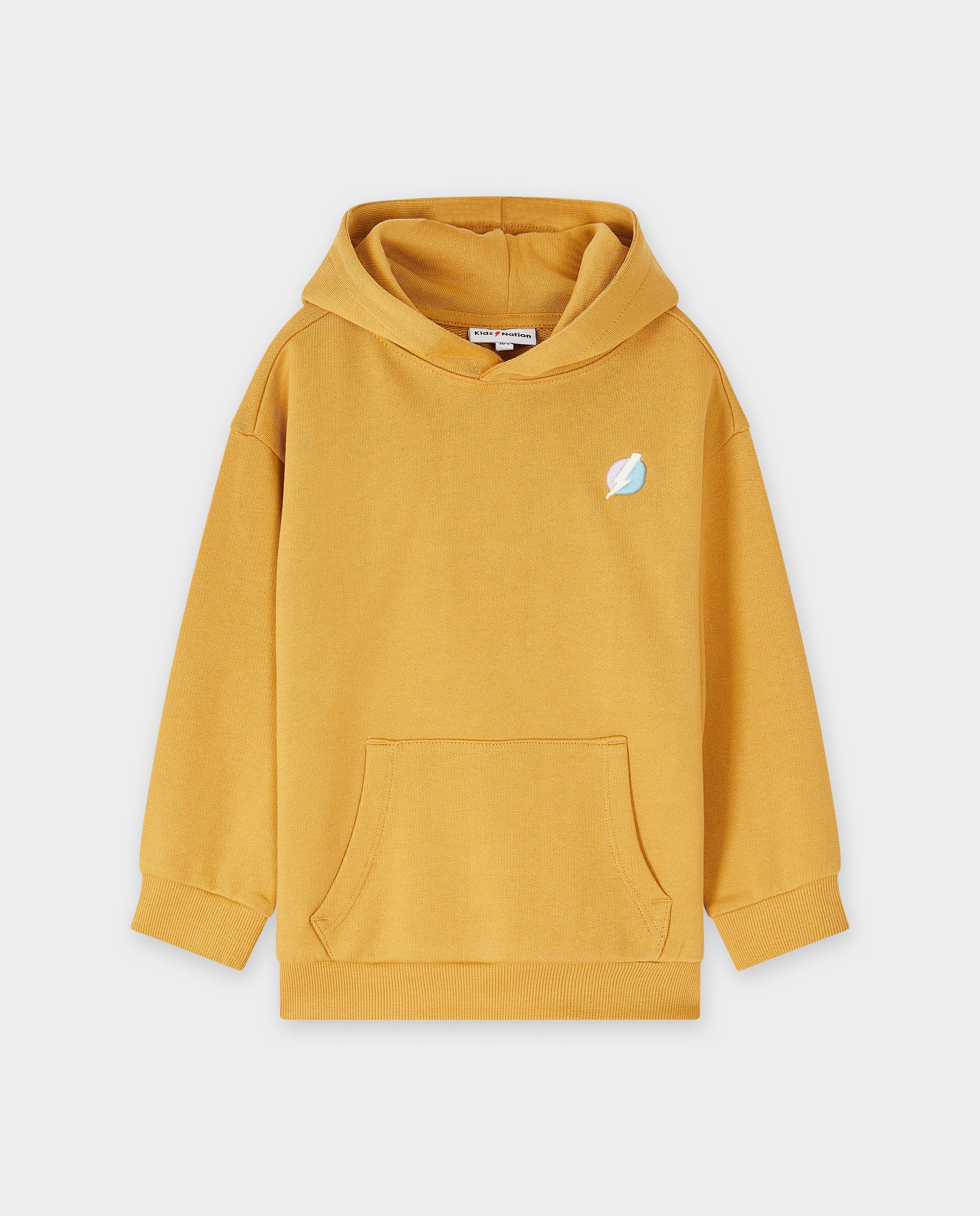 T-shirts - Hoodie met geborduurde bliksemschicht