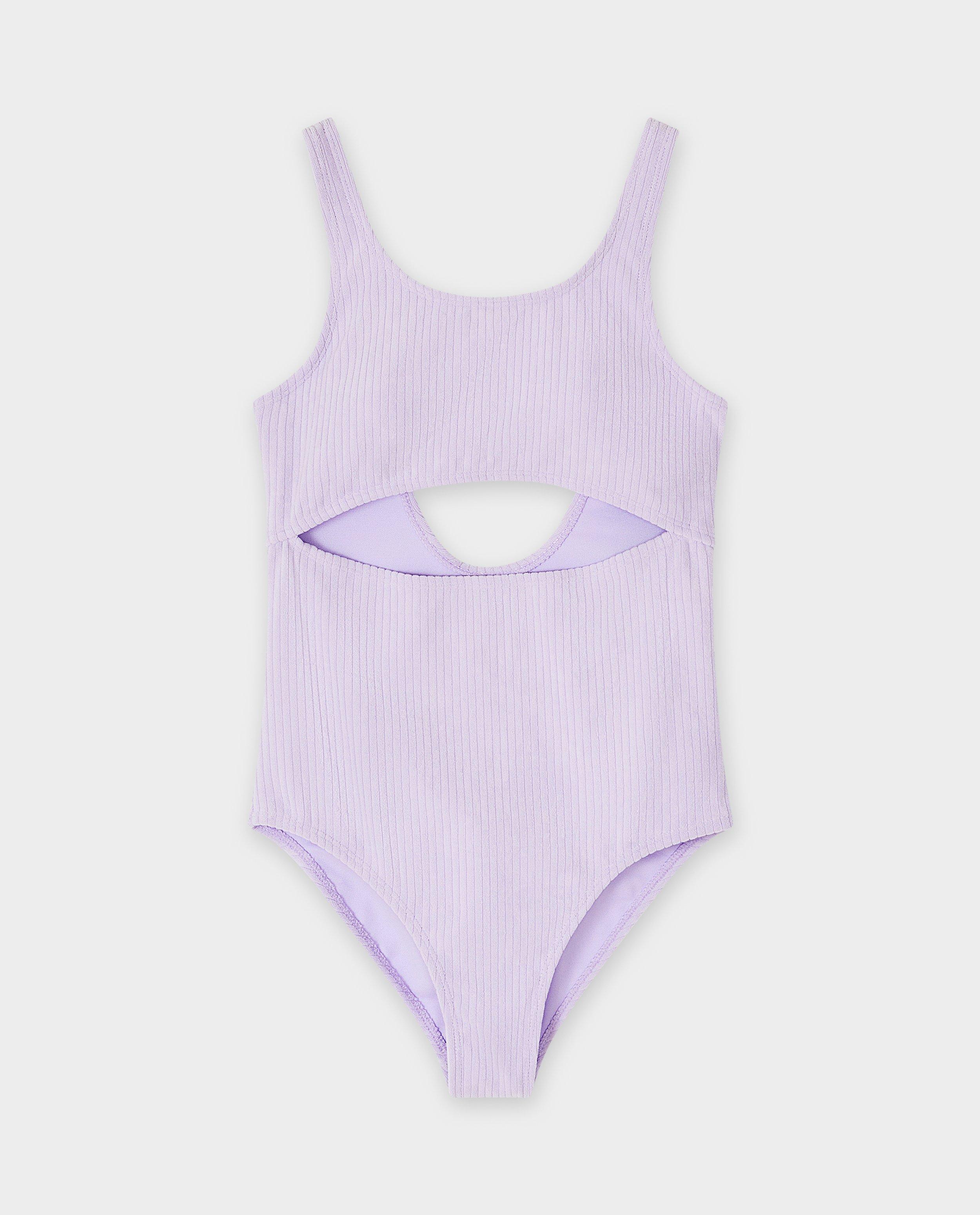 Badpak met structuur, XXS-L - Product Detail - lila - afbeelding nummer 1