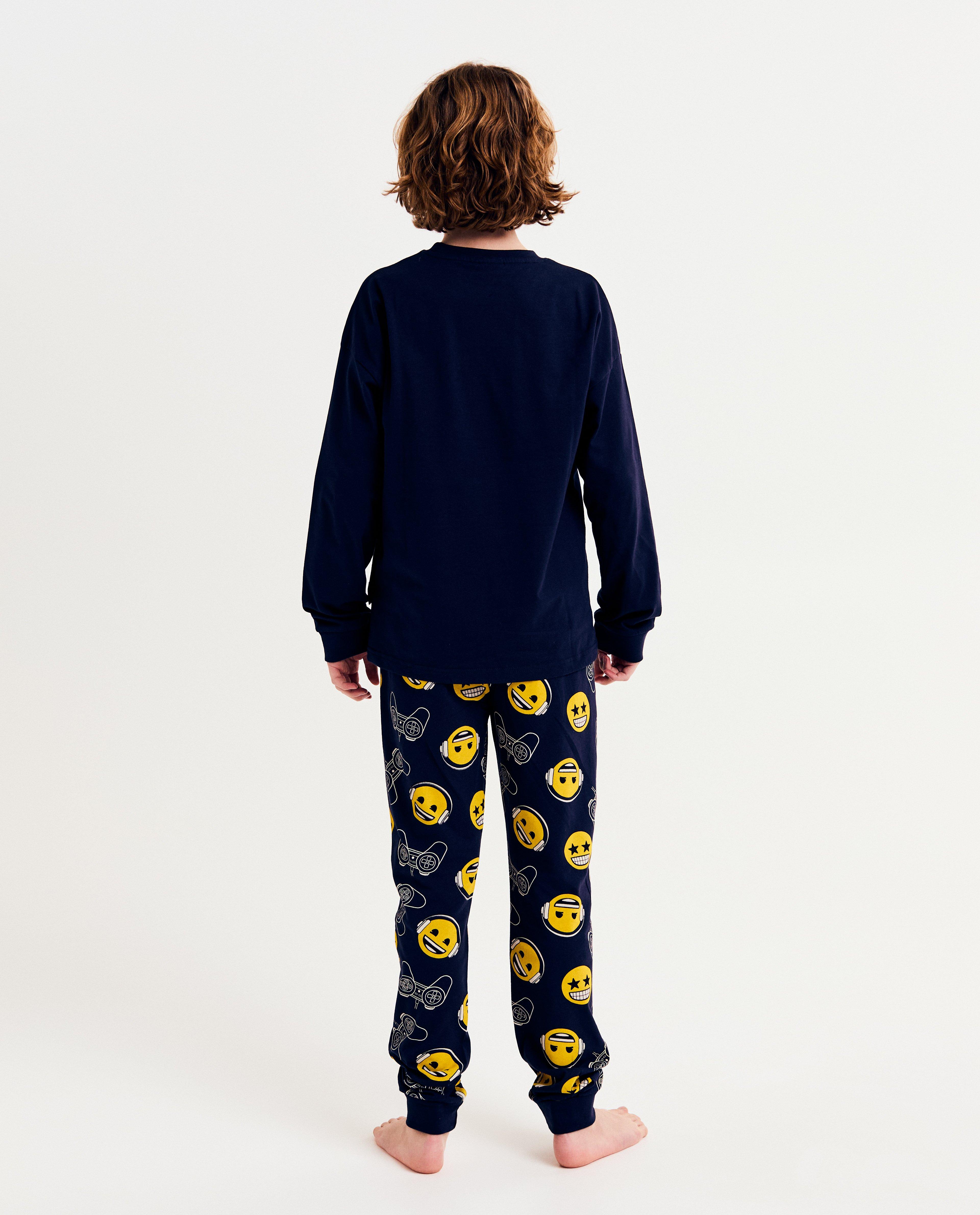 Nachtkleding - Pyjama met print emoji's