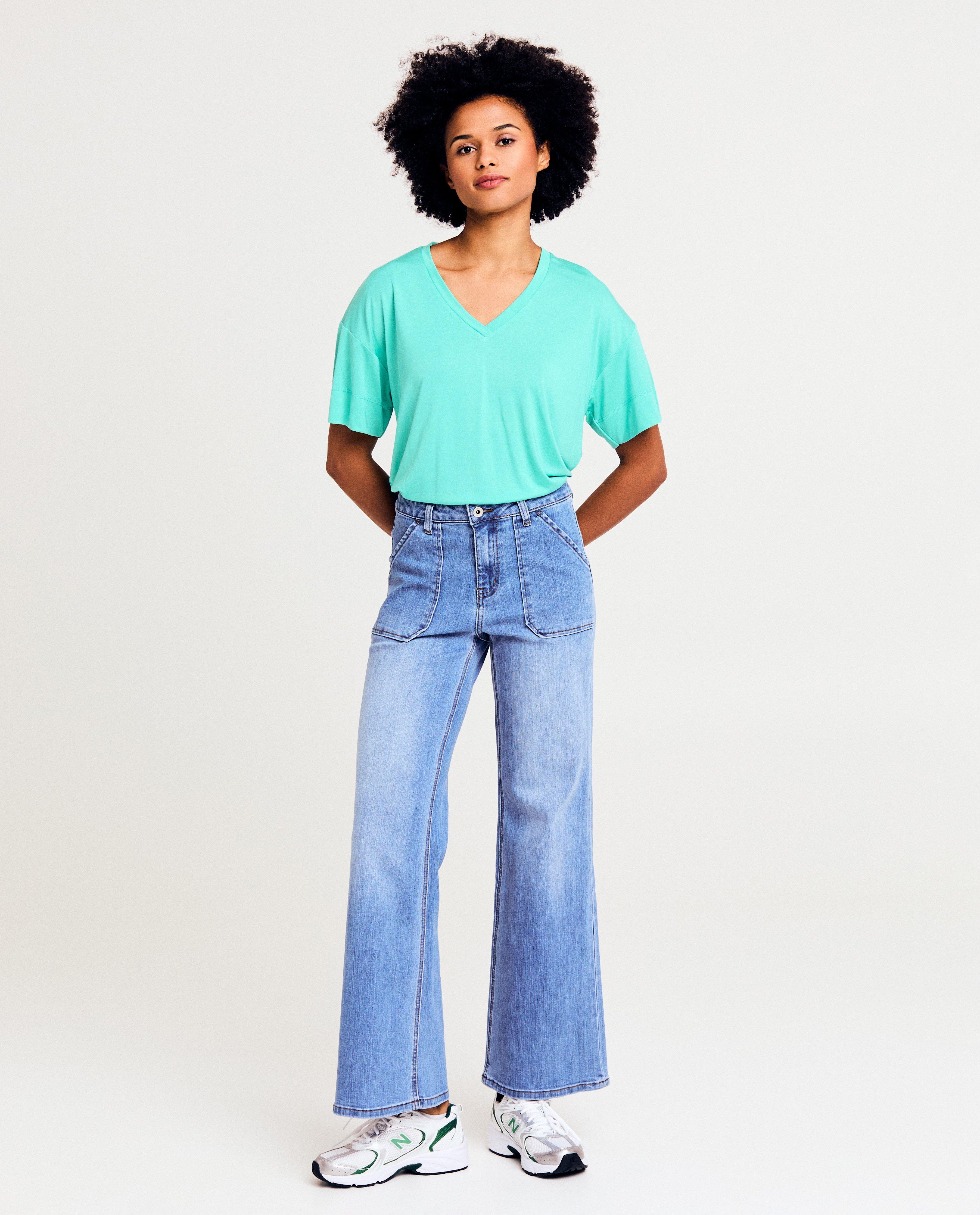 T-shirts - T-shirt met siernaden