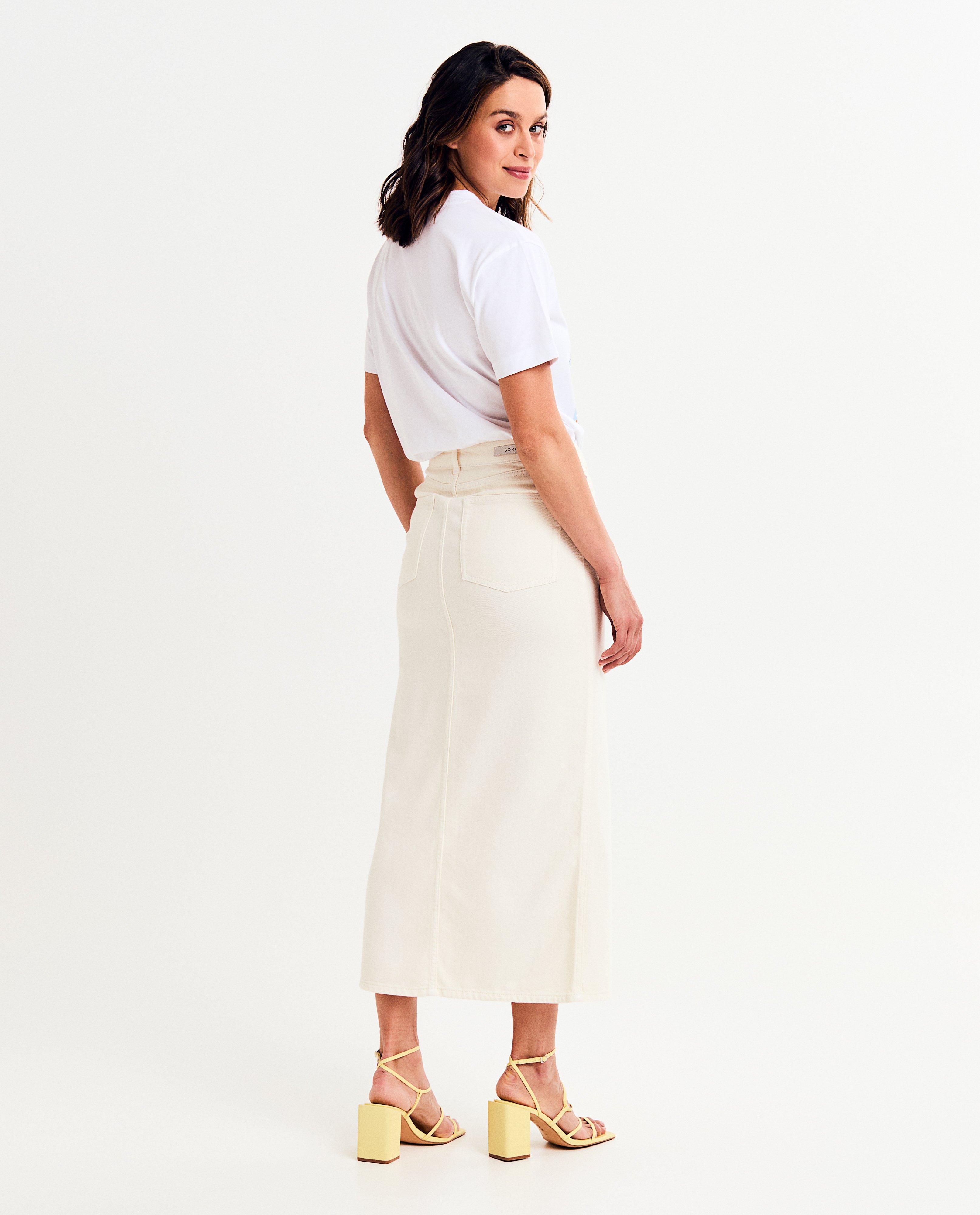 Rokken - Witte jeansrok