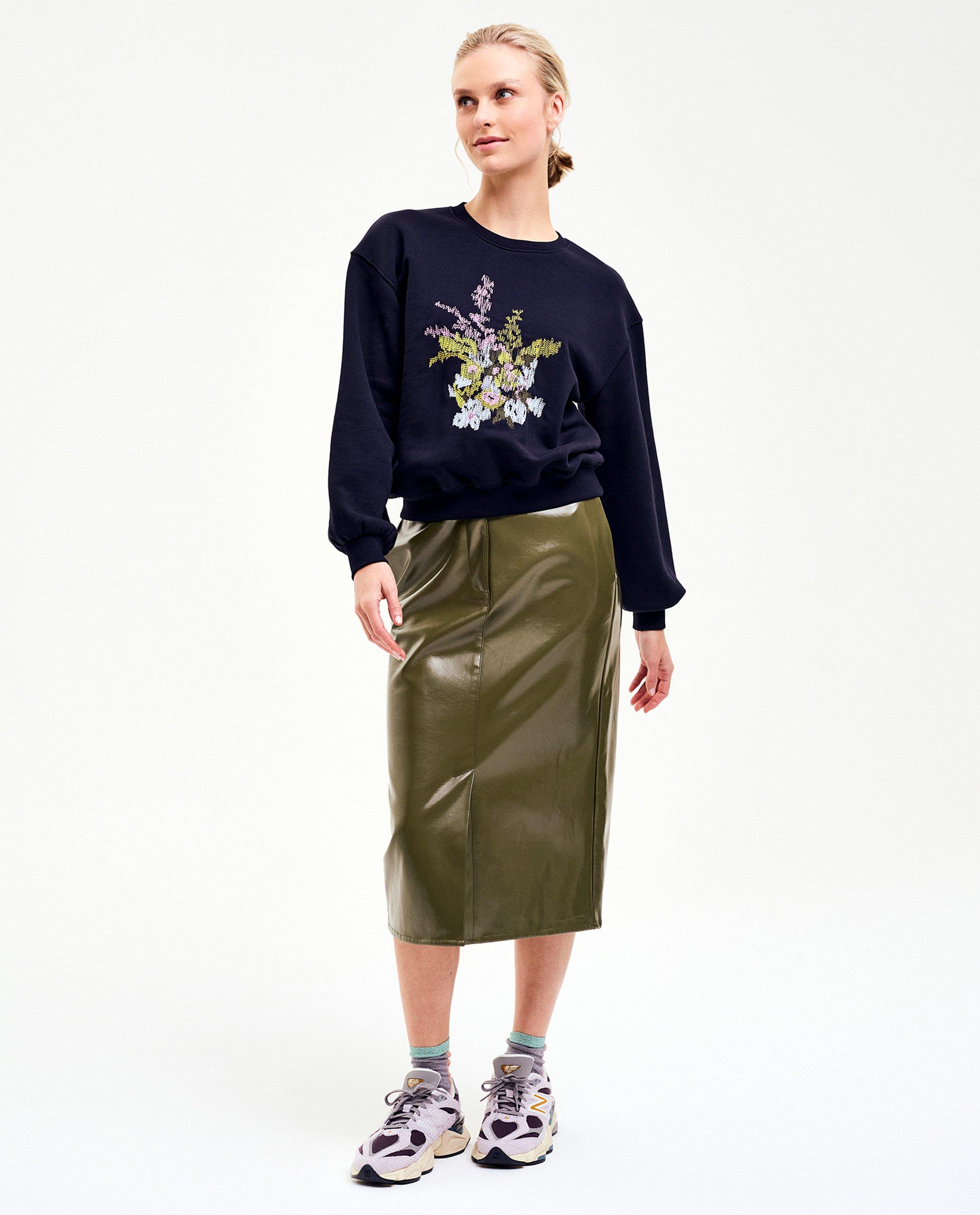 Sweaters - Sweater met geborduurde bloemen