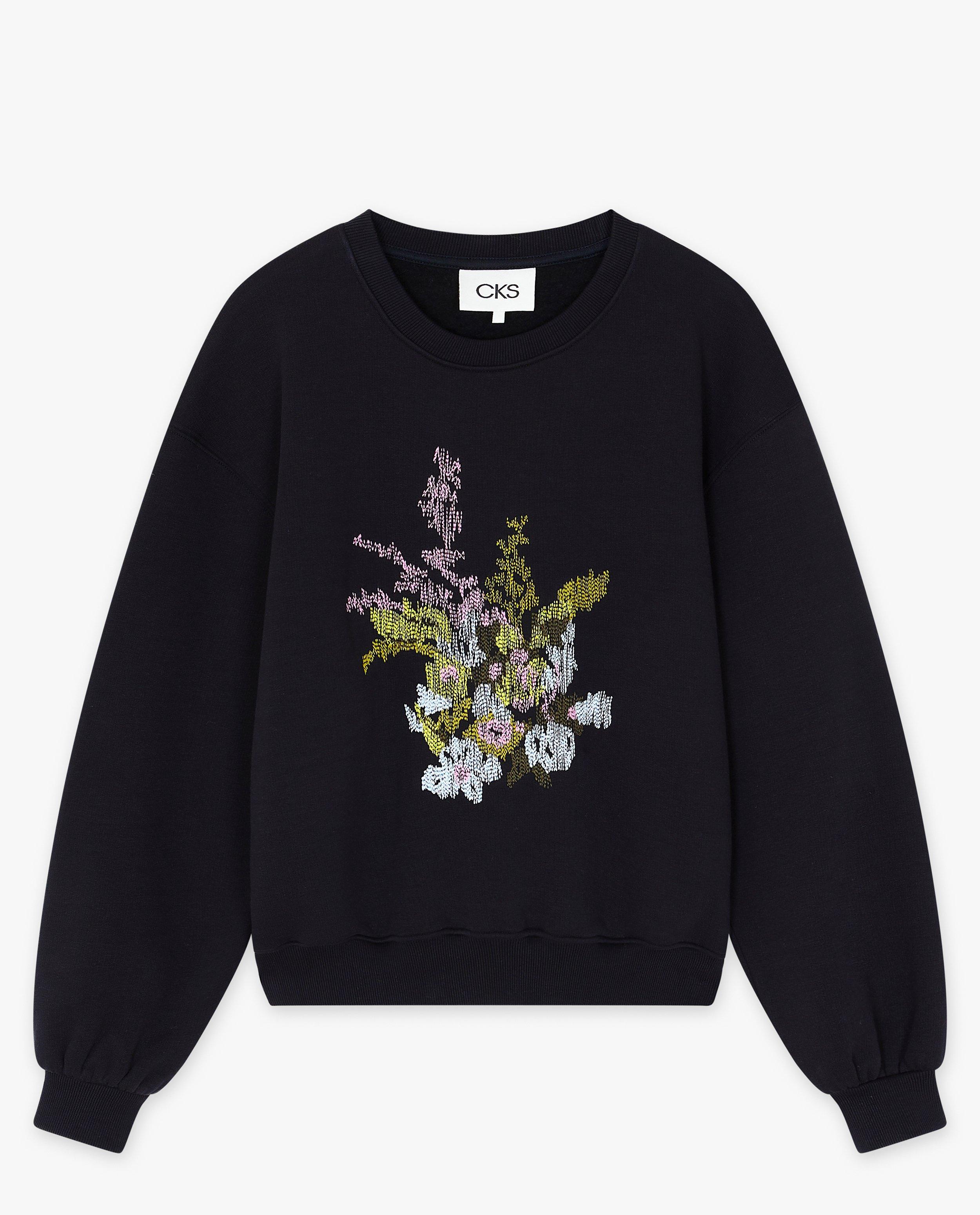 Sweaters - Sweater met geborduurde bloemen