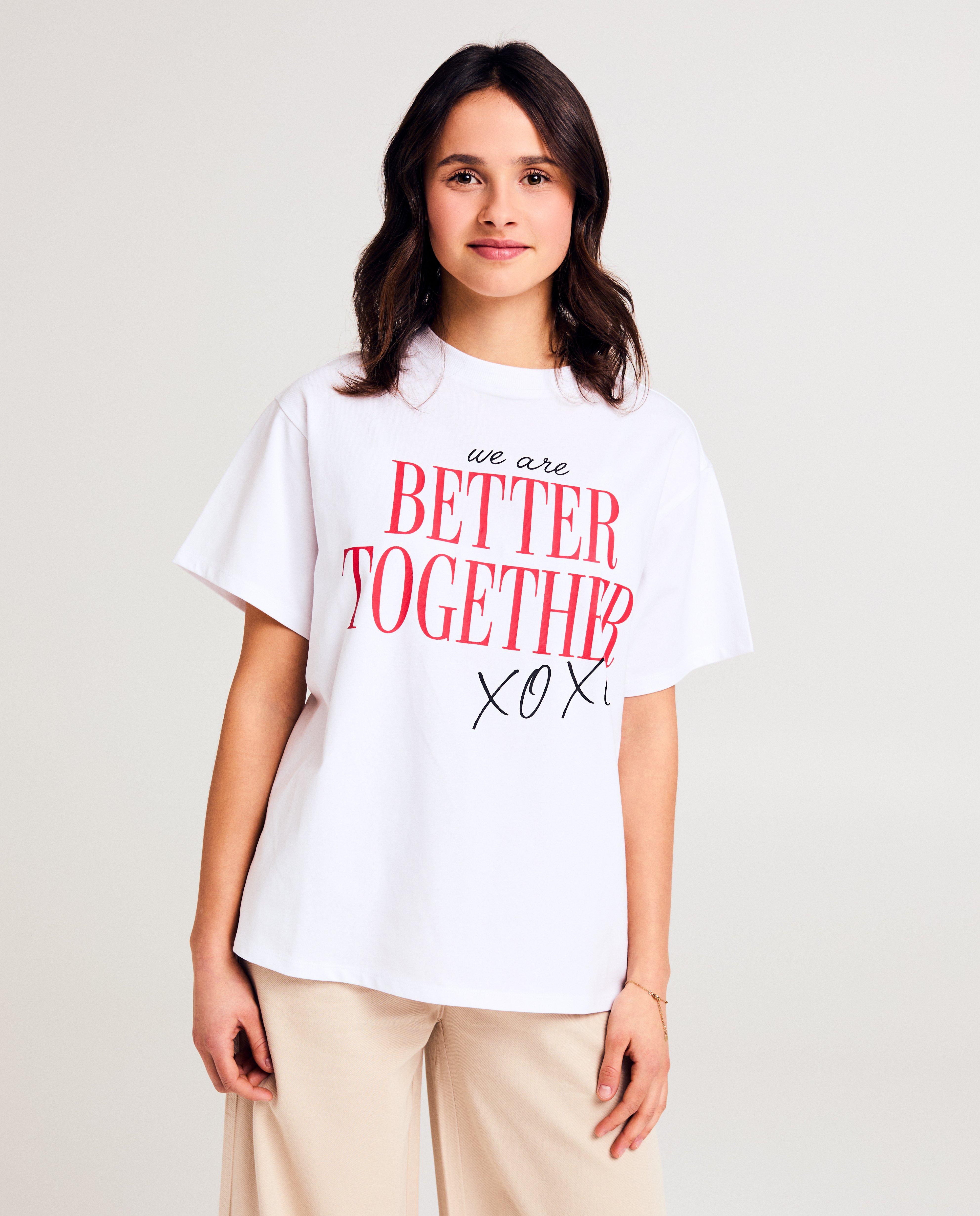 T-shirt met backprint, oversized fit - null - Groggy