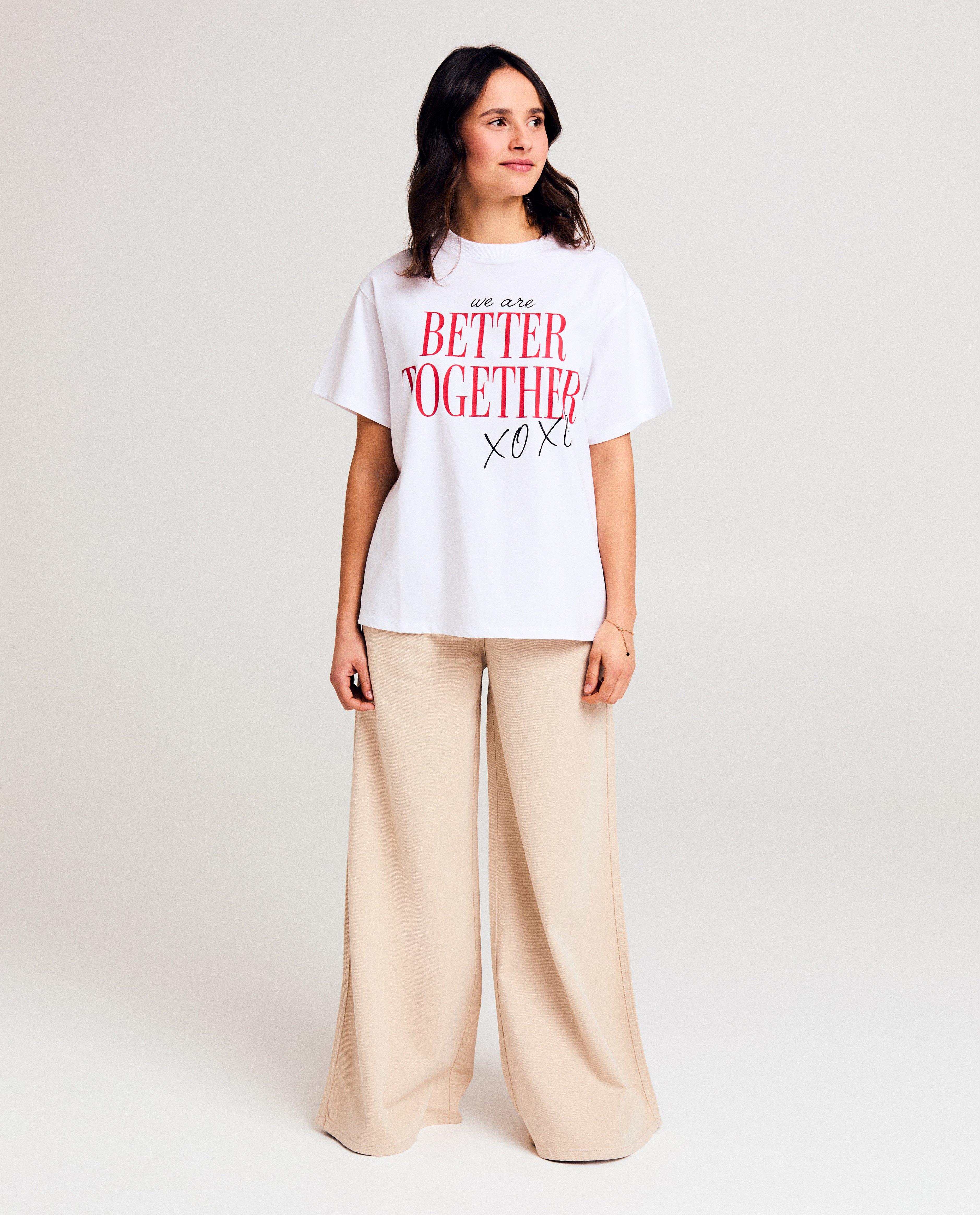 T-shirts - T-shirt met backprint, oversized fit