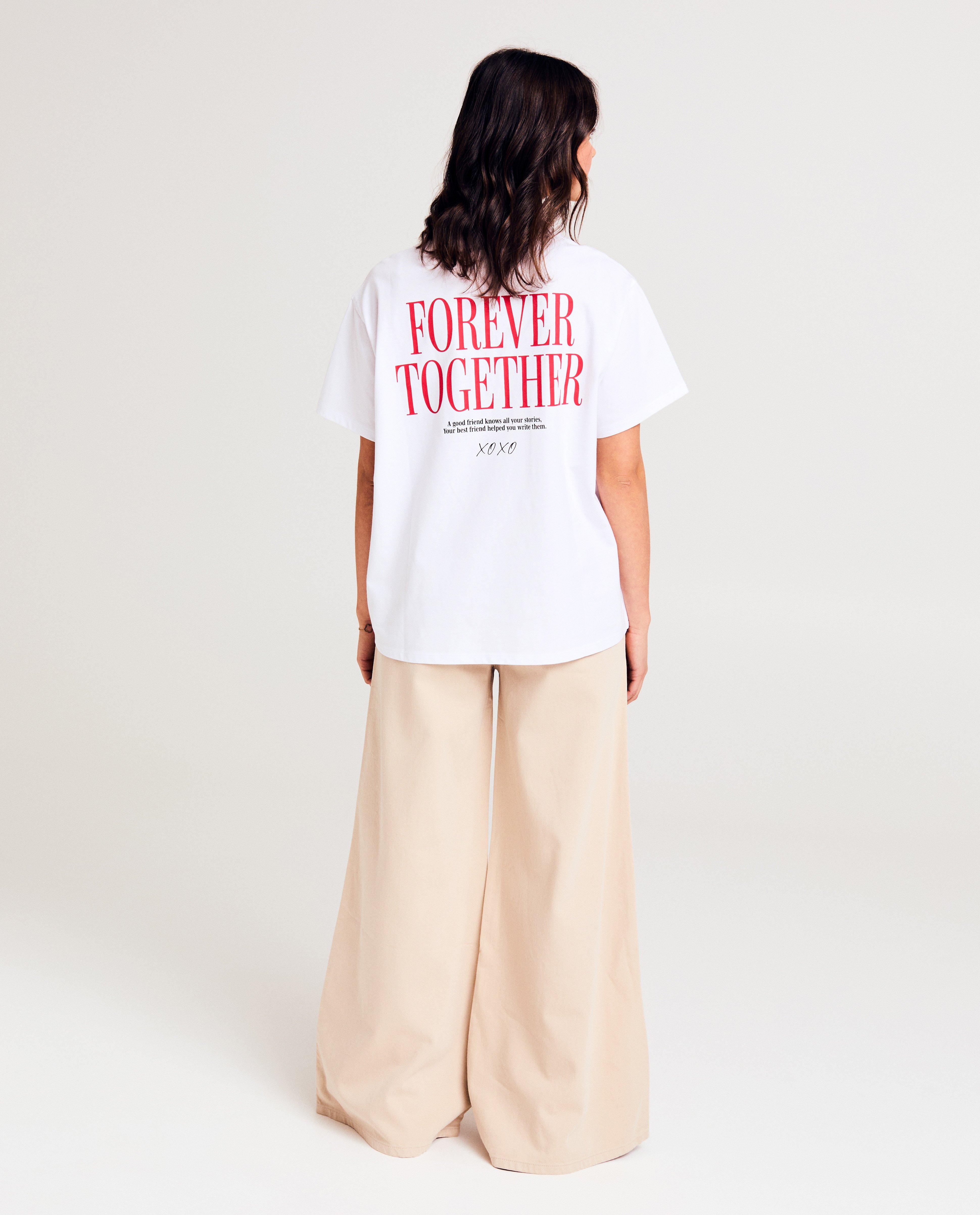 T-shirts - T-shirt met backprint, oversized fit
