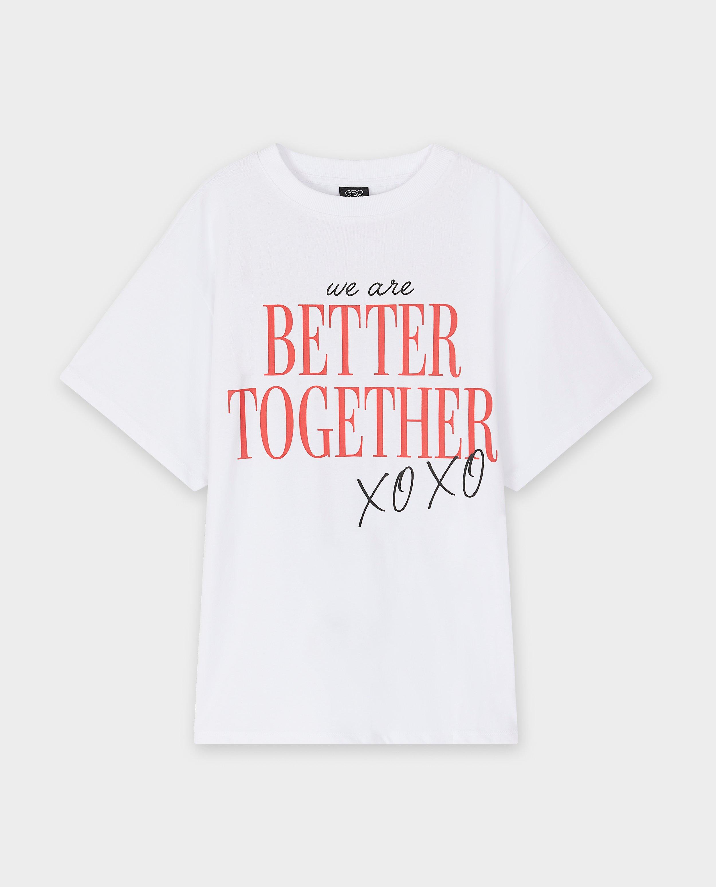 T-shirts - T-shirt met backprint, oversized fit