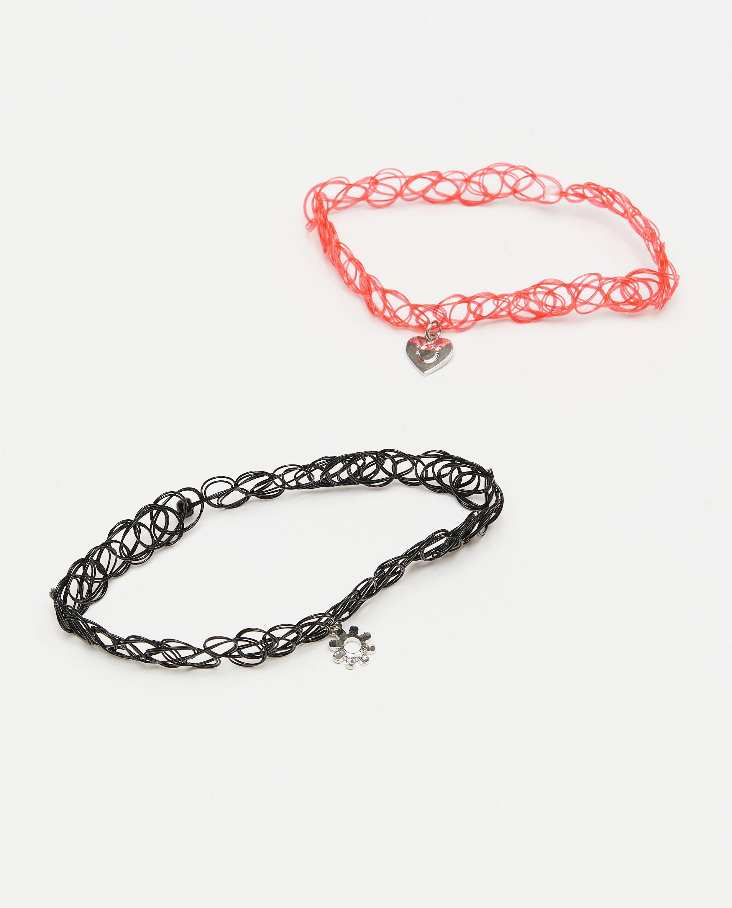 Juwelen - Set van 2 choker-kettingen