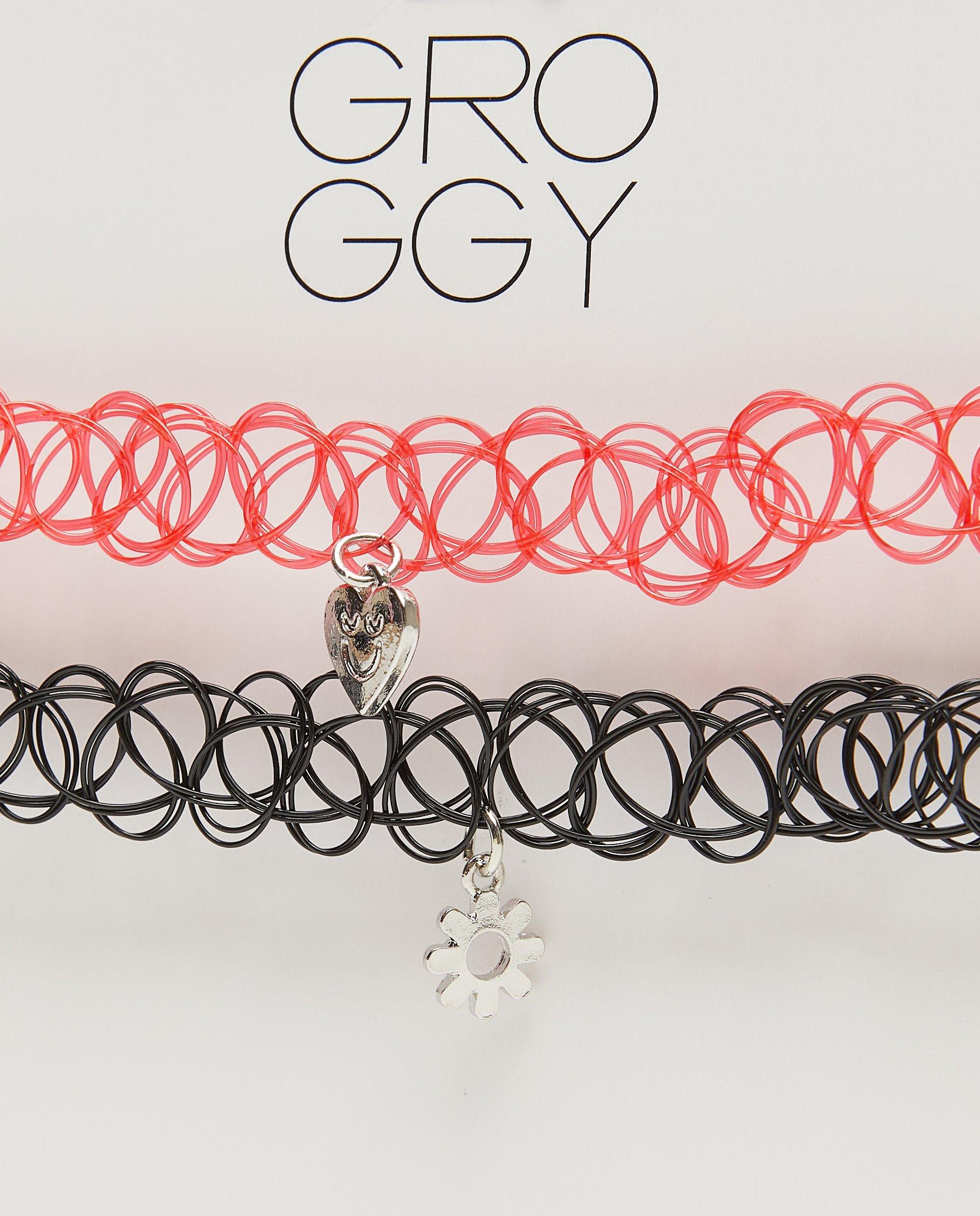 Juwelen - Set van 2 choker-kettingen