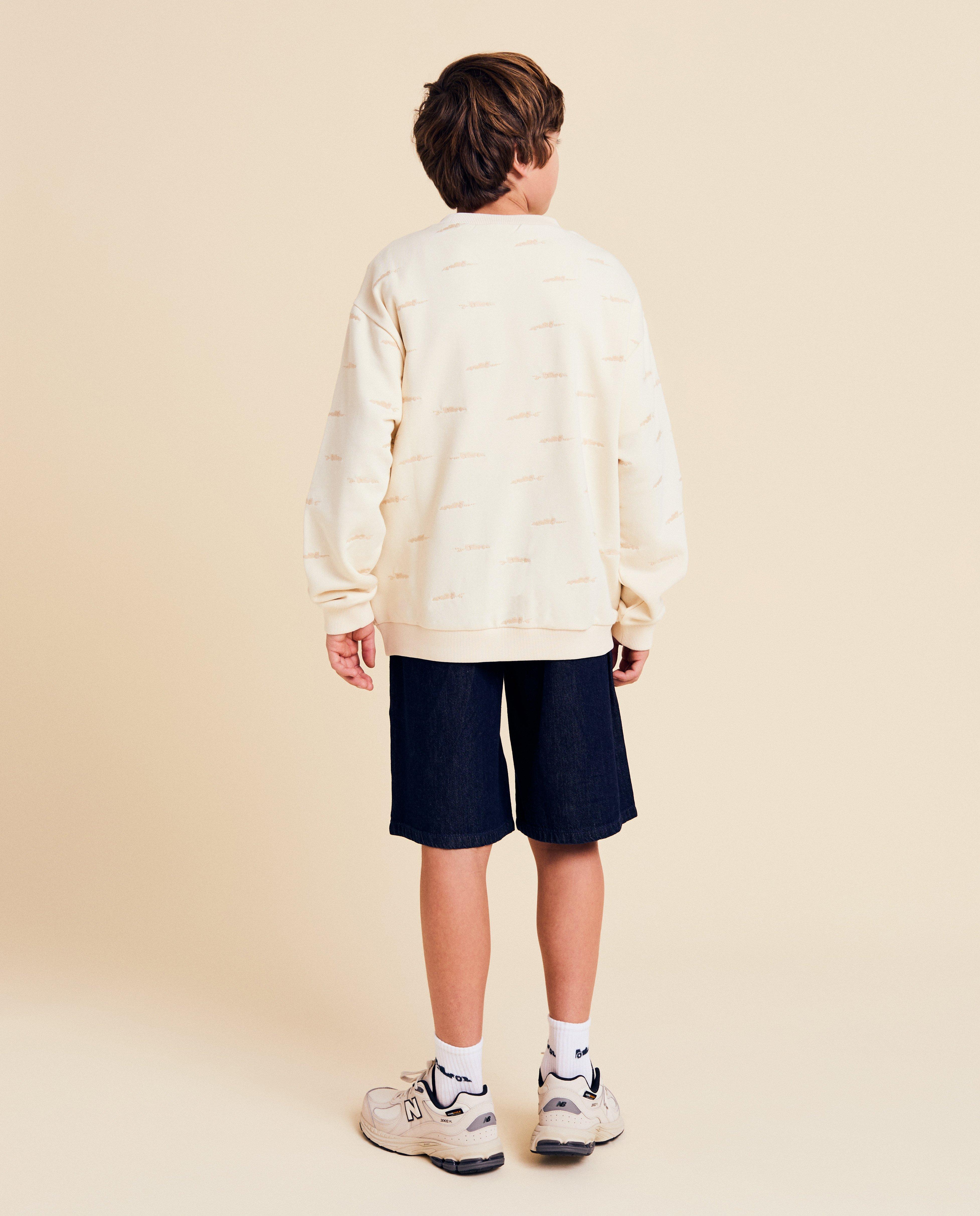 Sweaters - Sweater met geborduurde racewagens