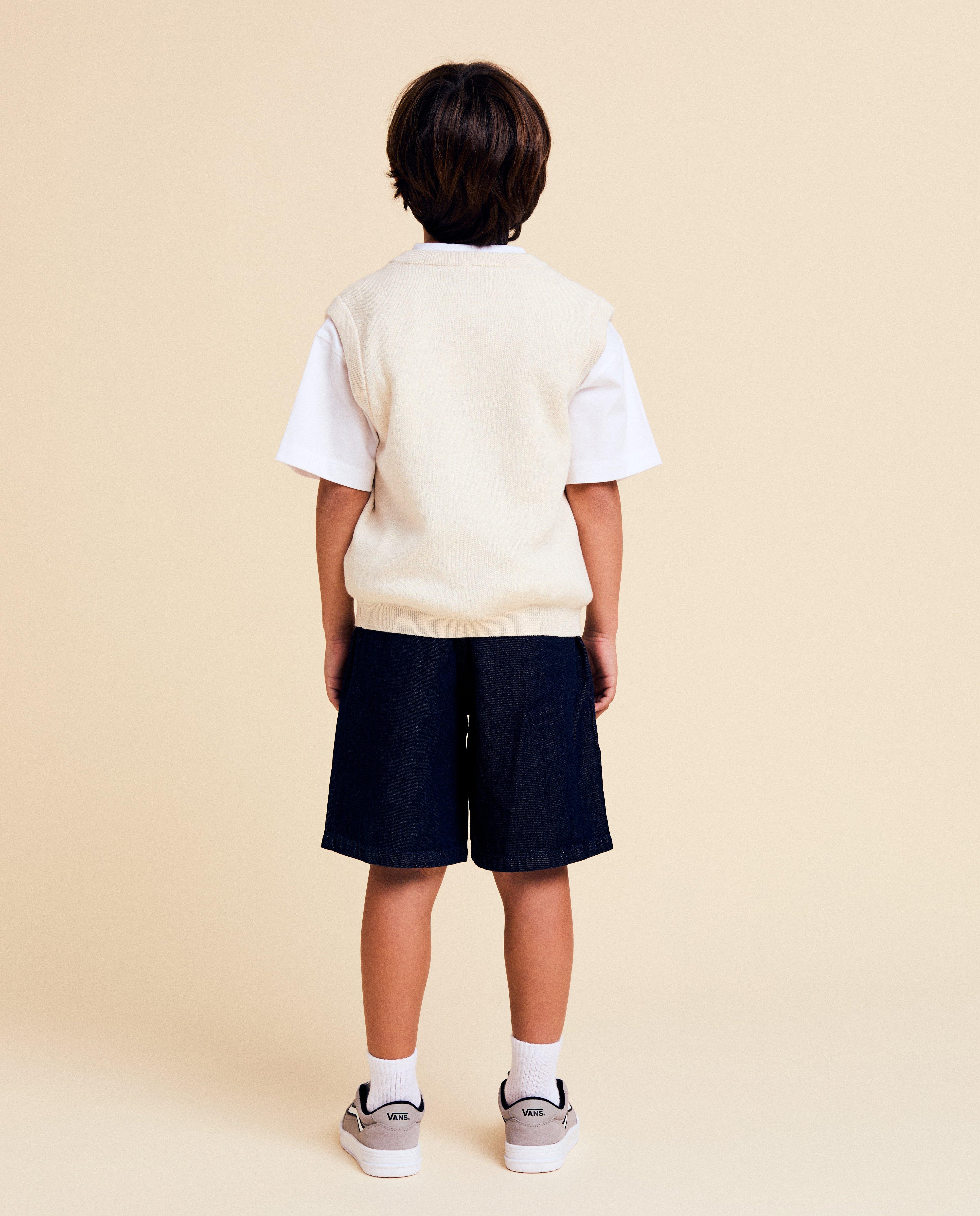 Shorten - Donkerblauwe short, baggy fit