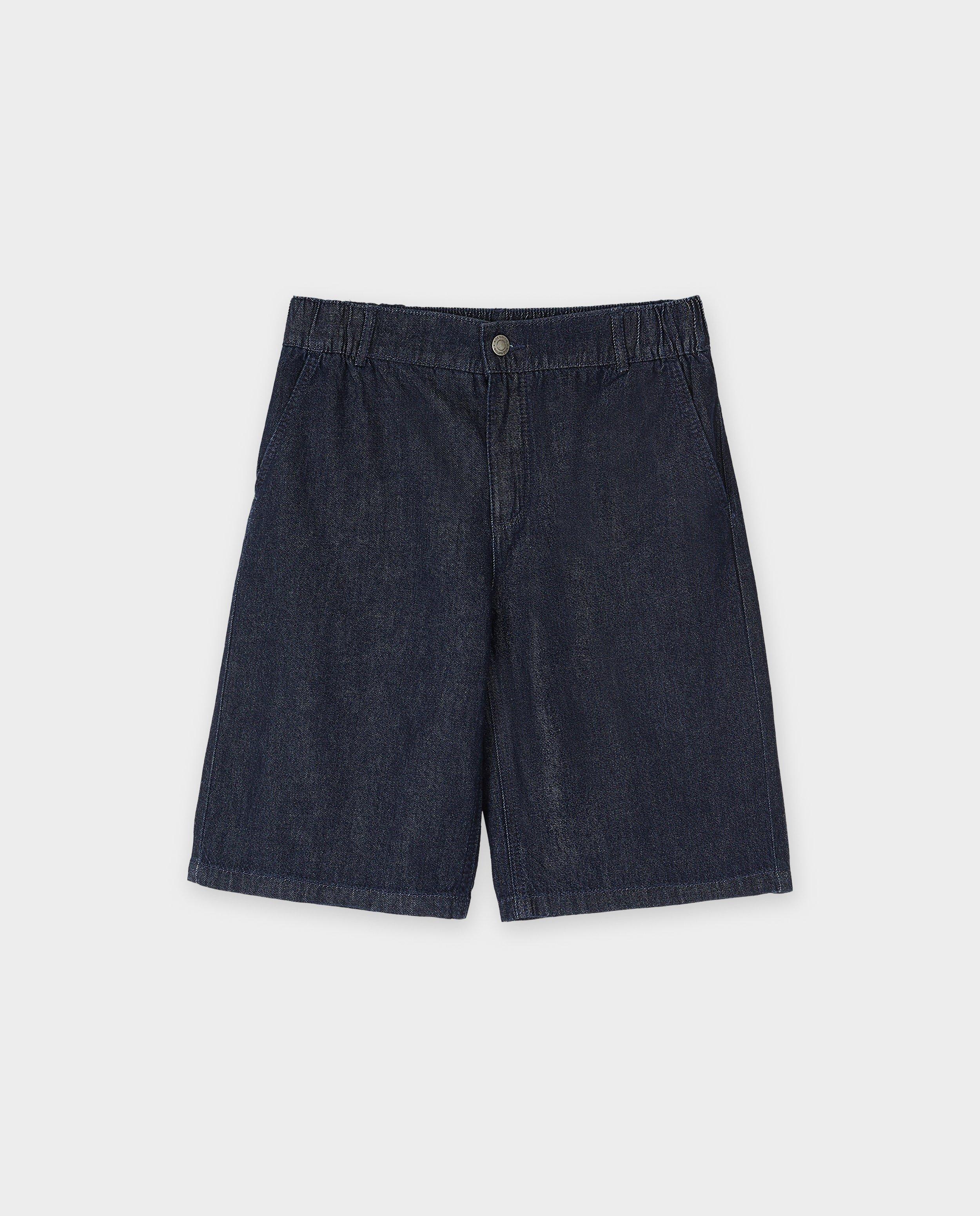Shorten - Donkerblauwe short, baggy fit