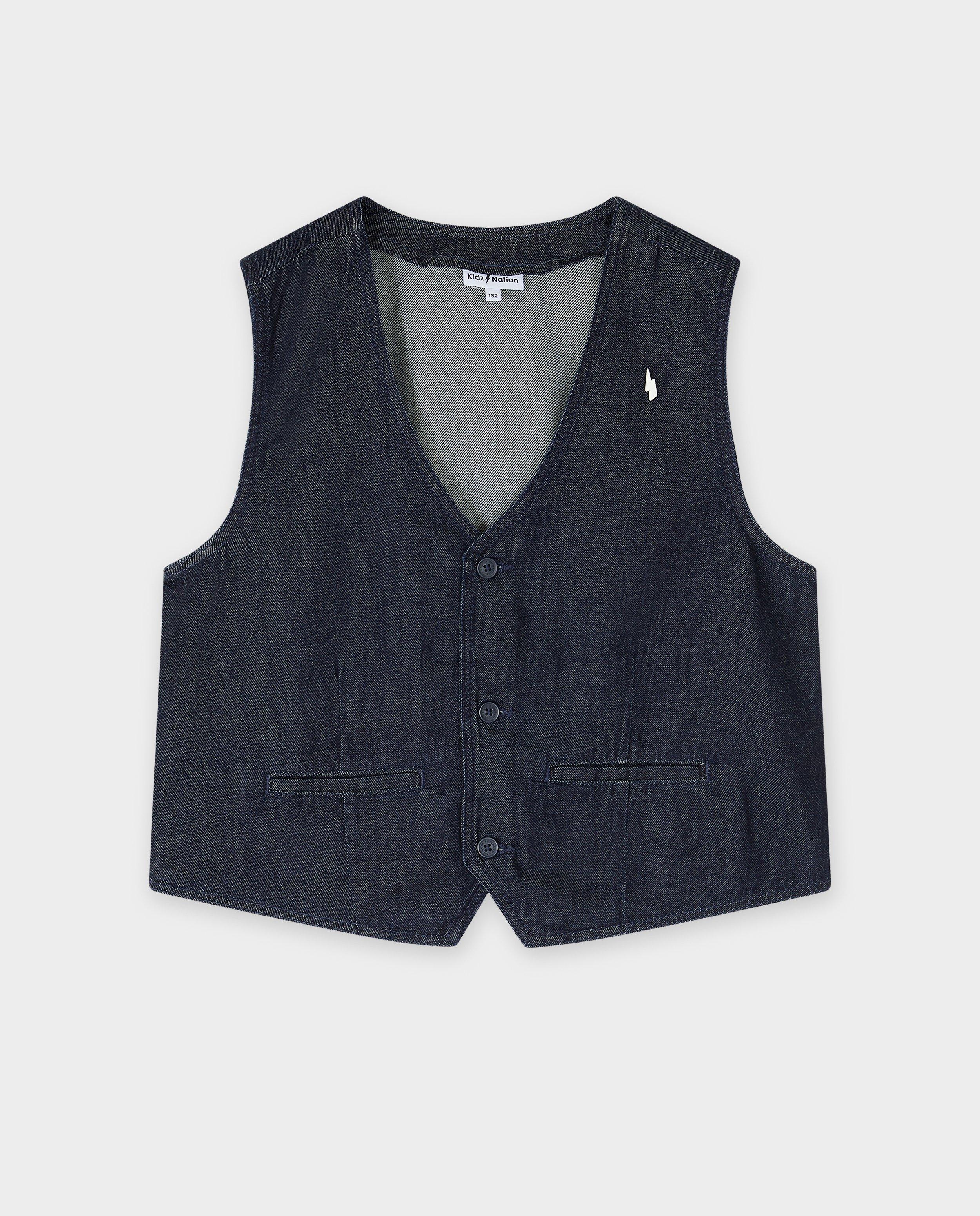 Cardigan - Donkerblauwe gilet