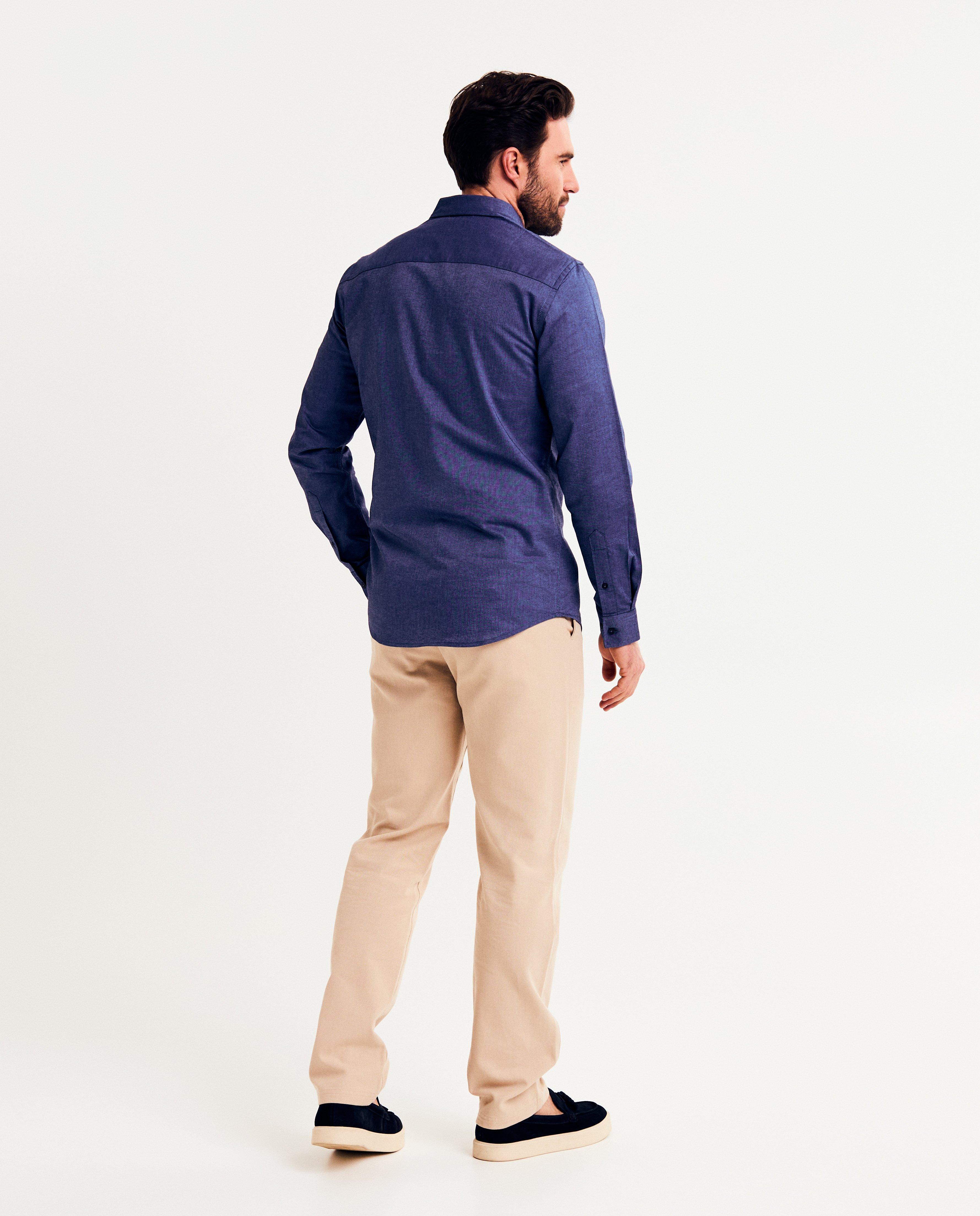 Hemden - Blauw hemd, slim fit