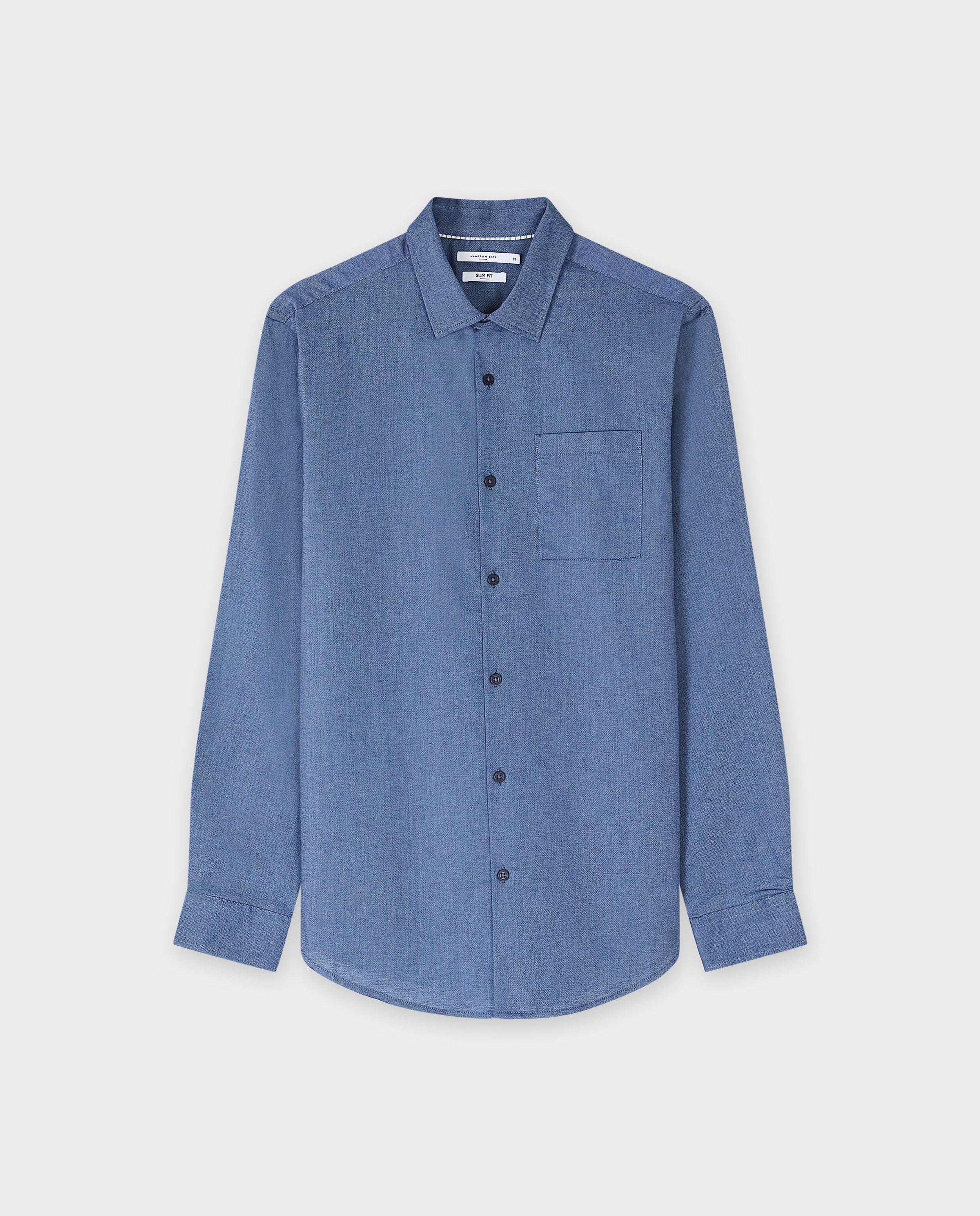 Hemden - Blauw hemd, slim fit