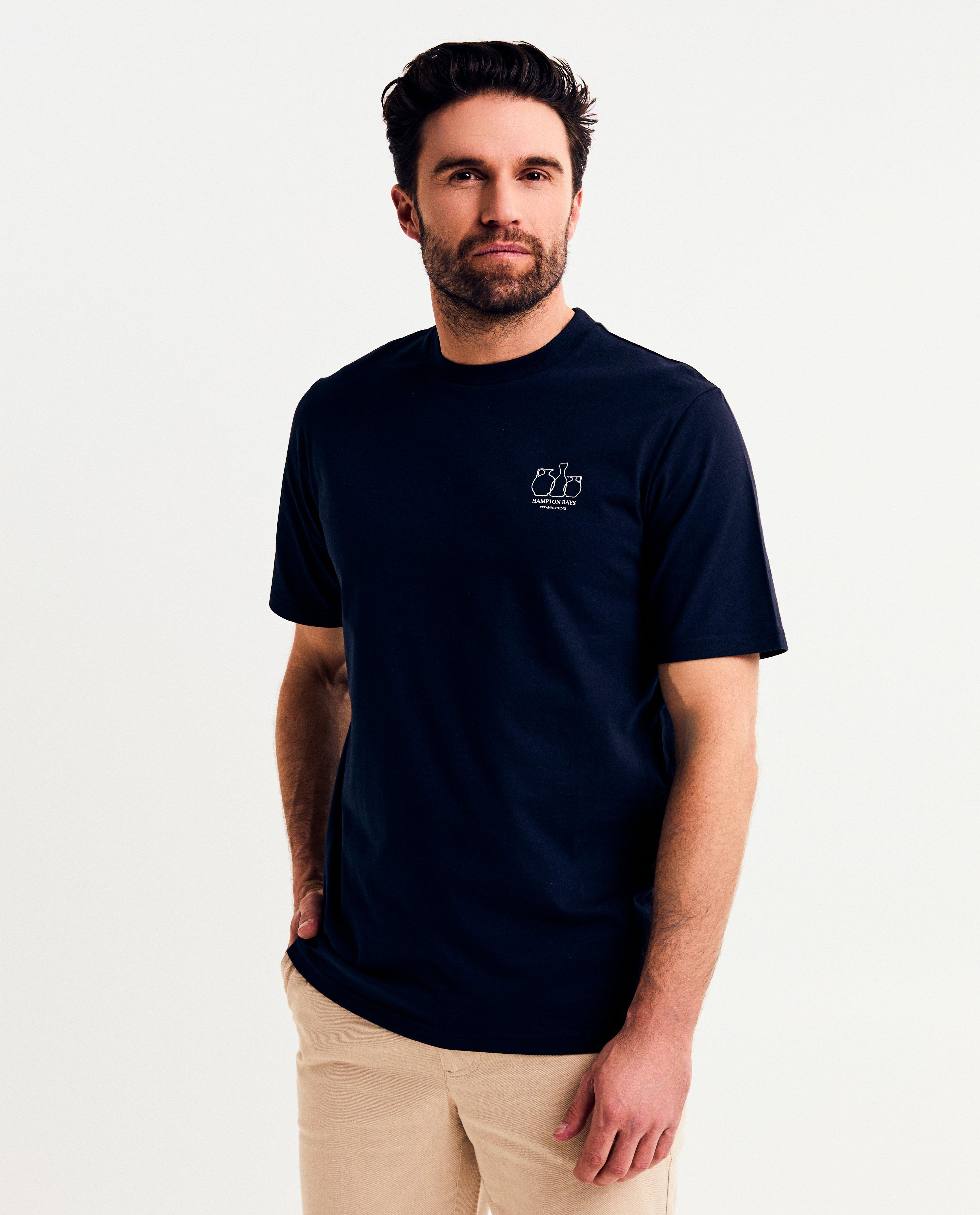 T-shirt met backprint - null - Hampton Bays