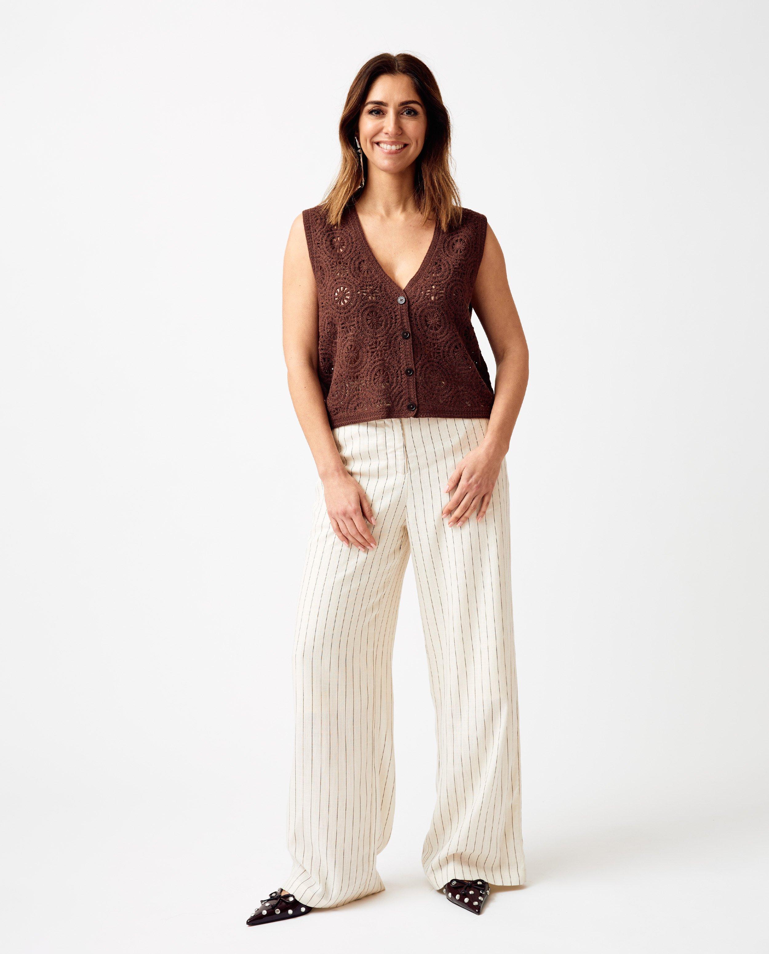 Cardigans - Gilet crocheté avec motif circulaire