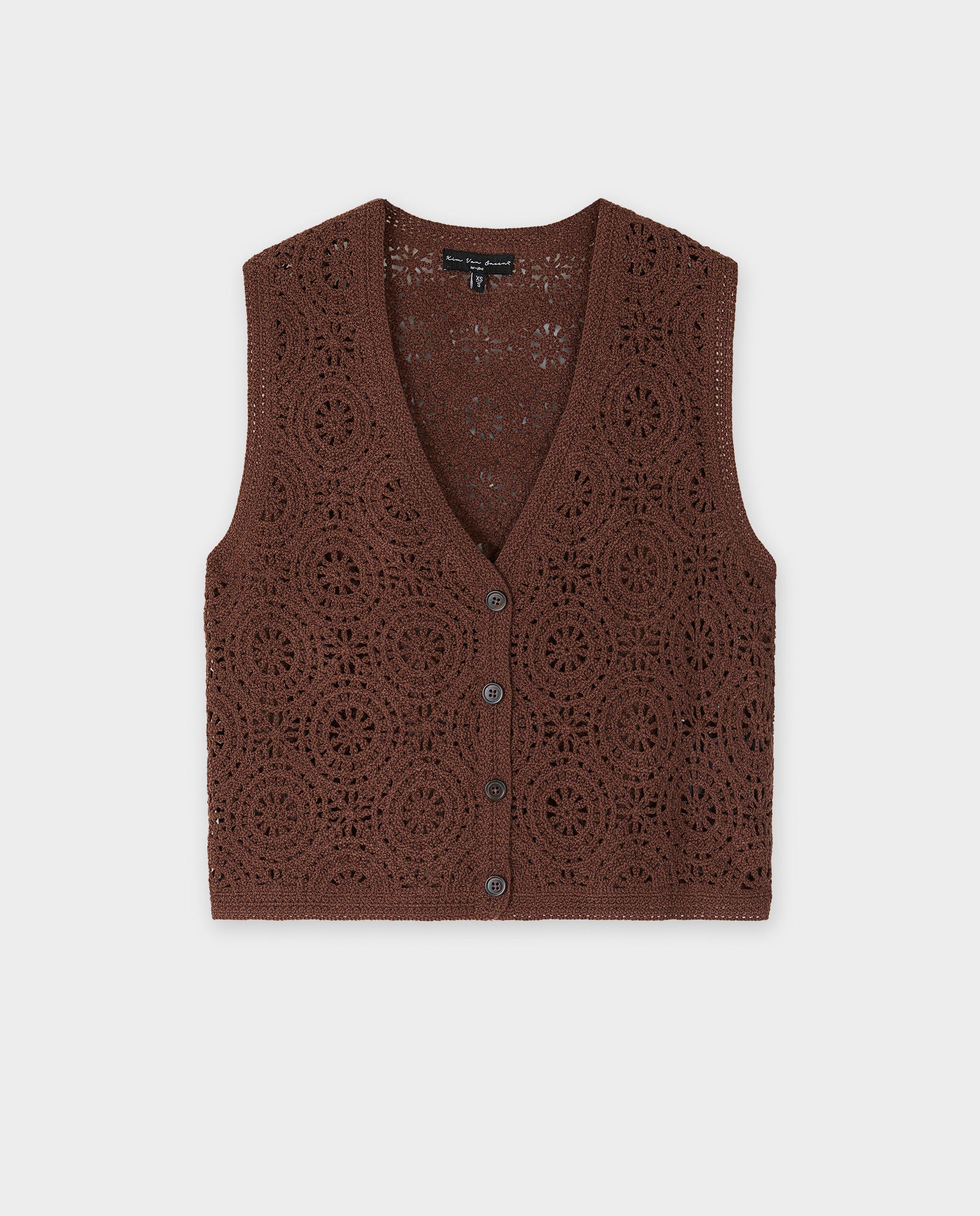 Cardigans - Gilet crocheté avec motif circulaire