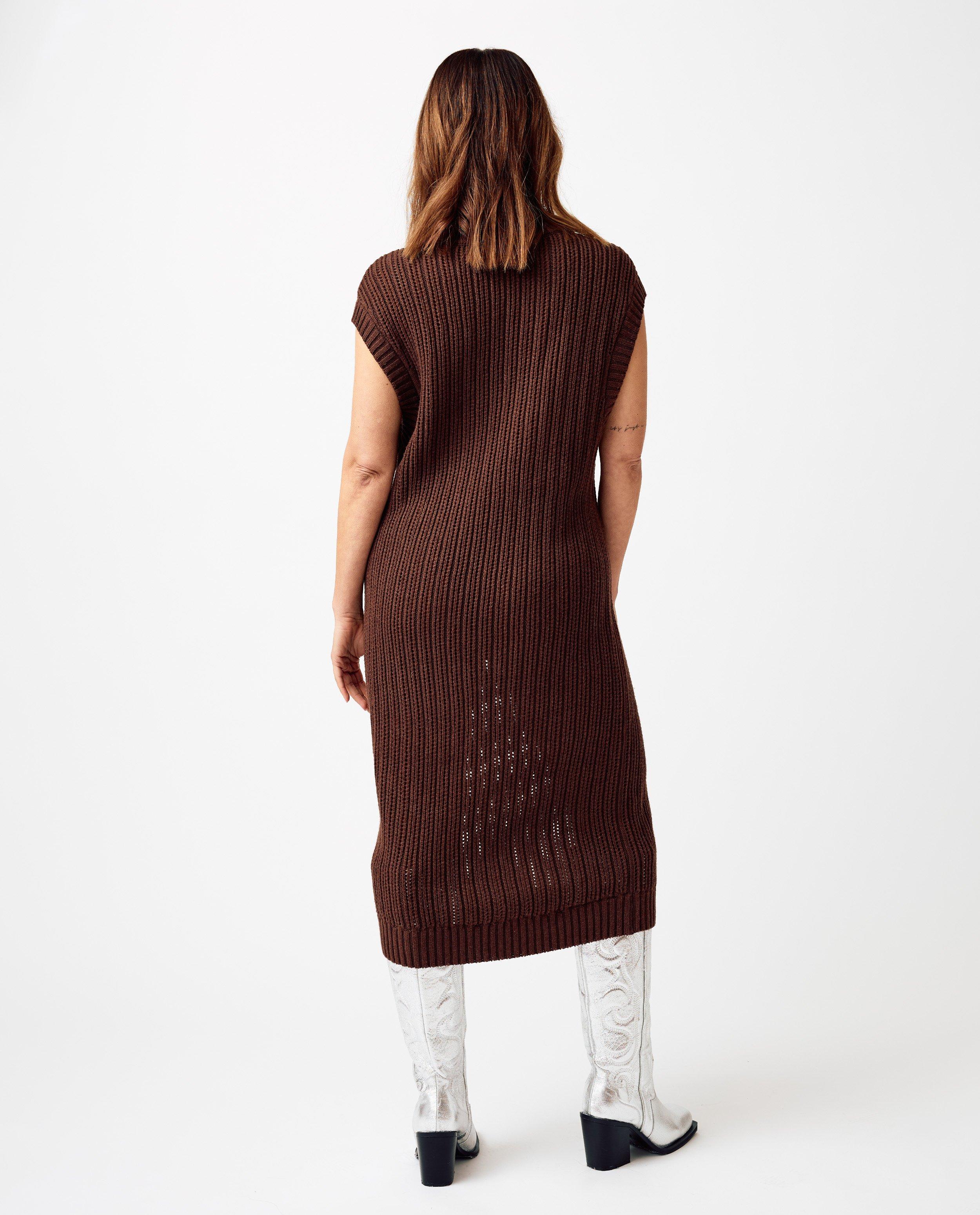Robes - Robe côtelée sans manches