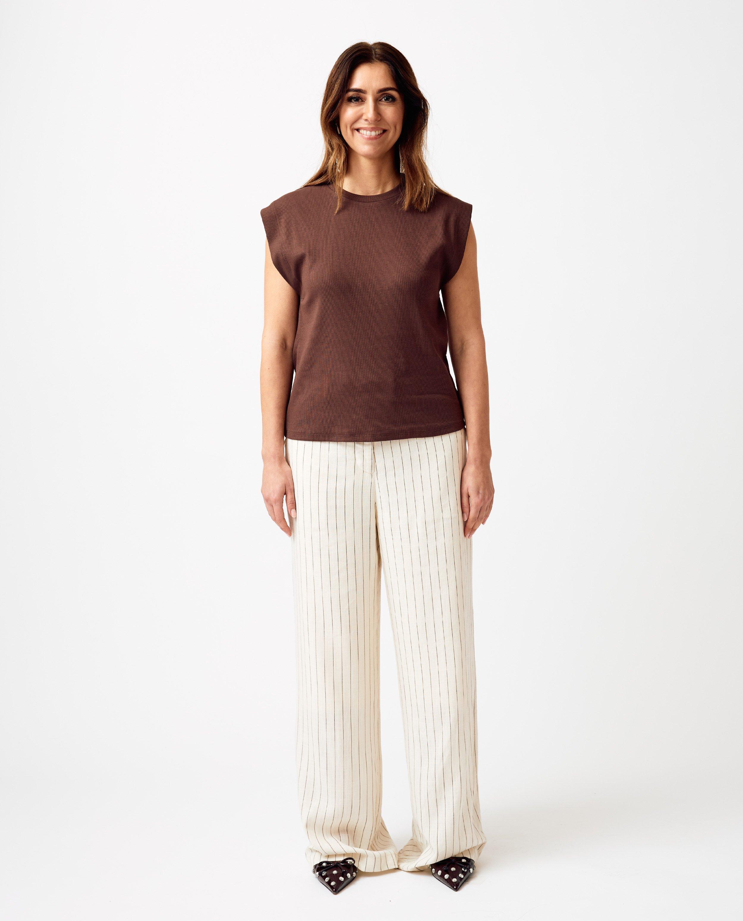 T-shirts - T-shirt met fijne rib