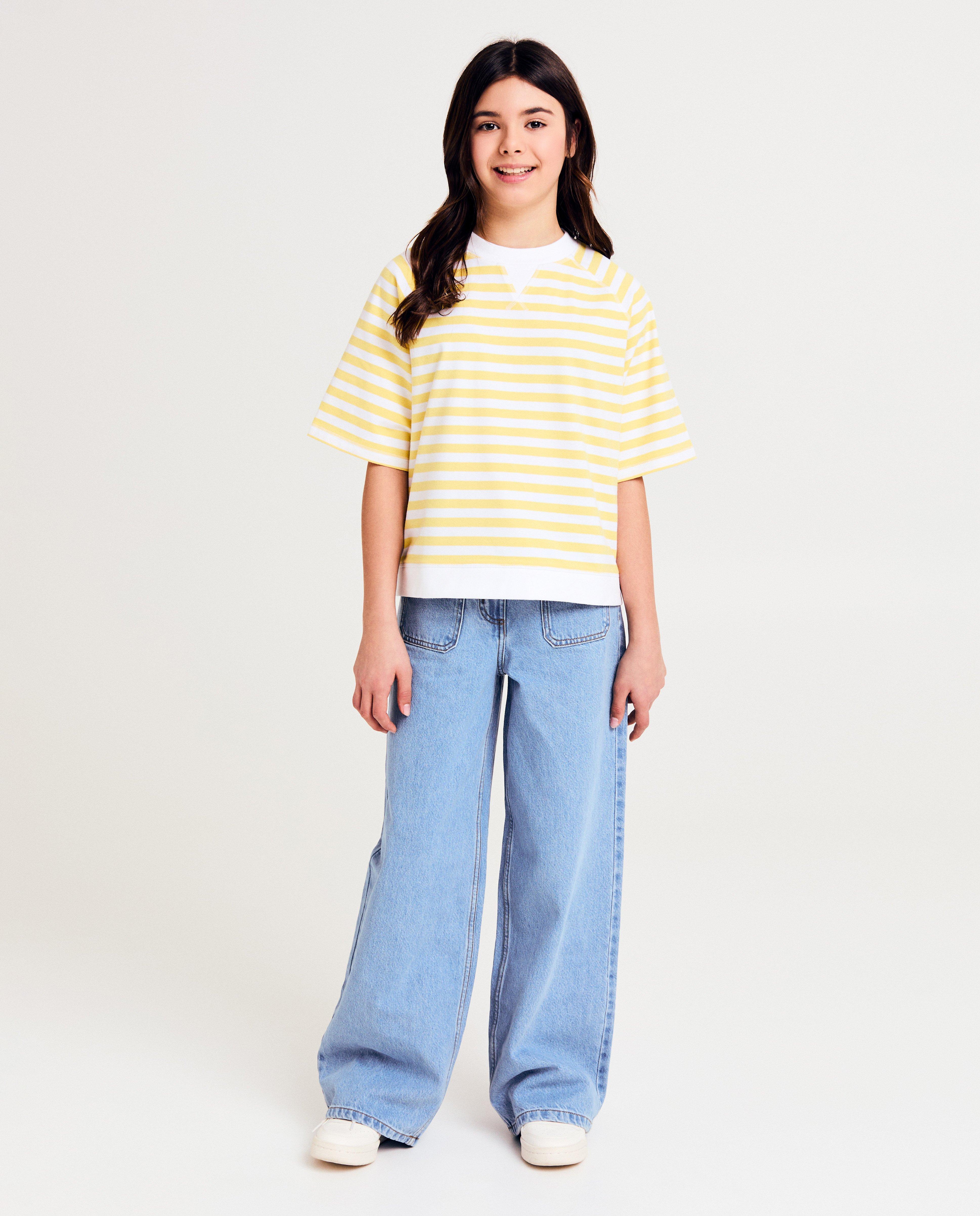 Blauwe jeans, wide fit - null - Fish & Chips