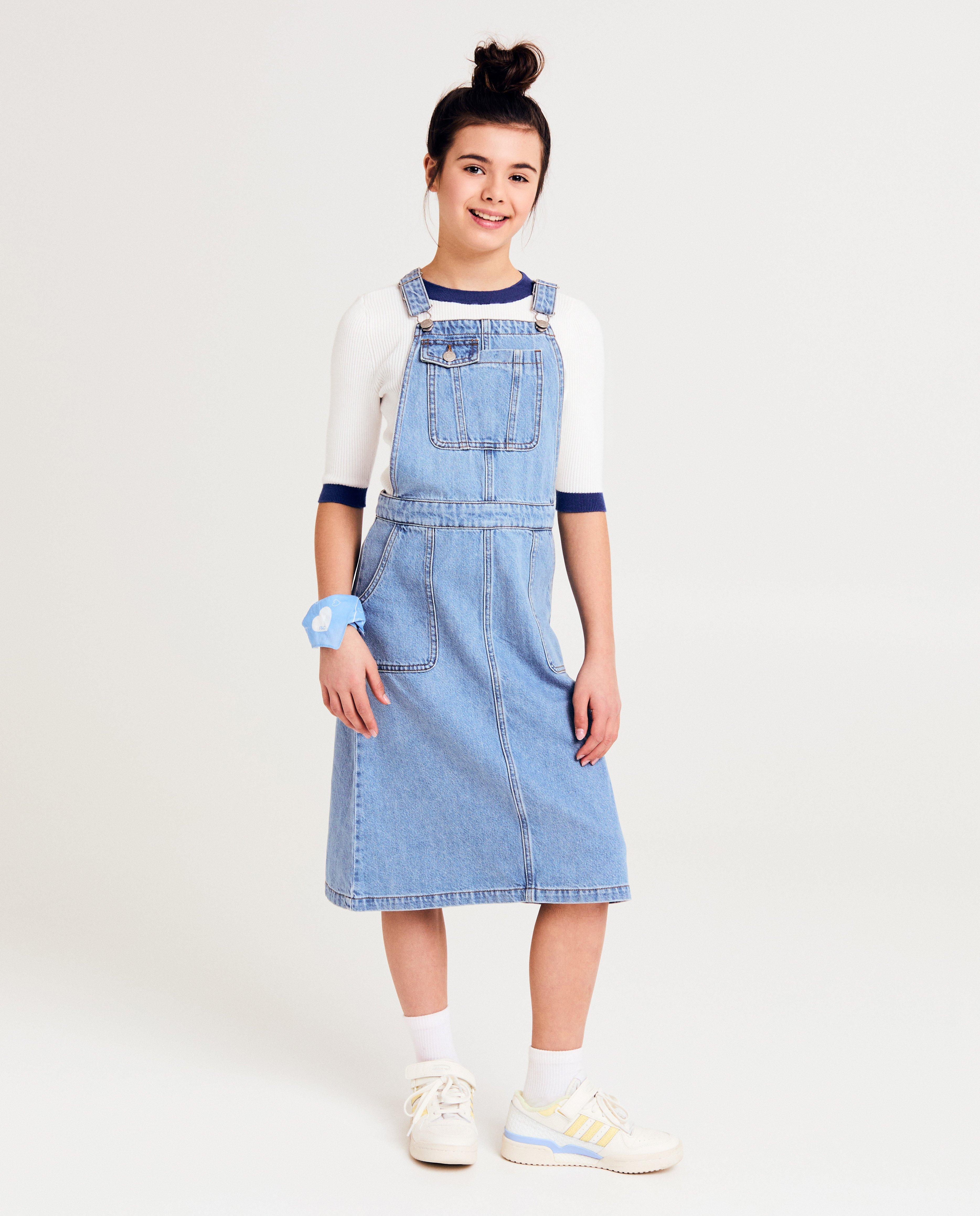 Kleedjes - Salopettejurk van jeans