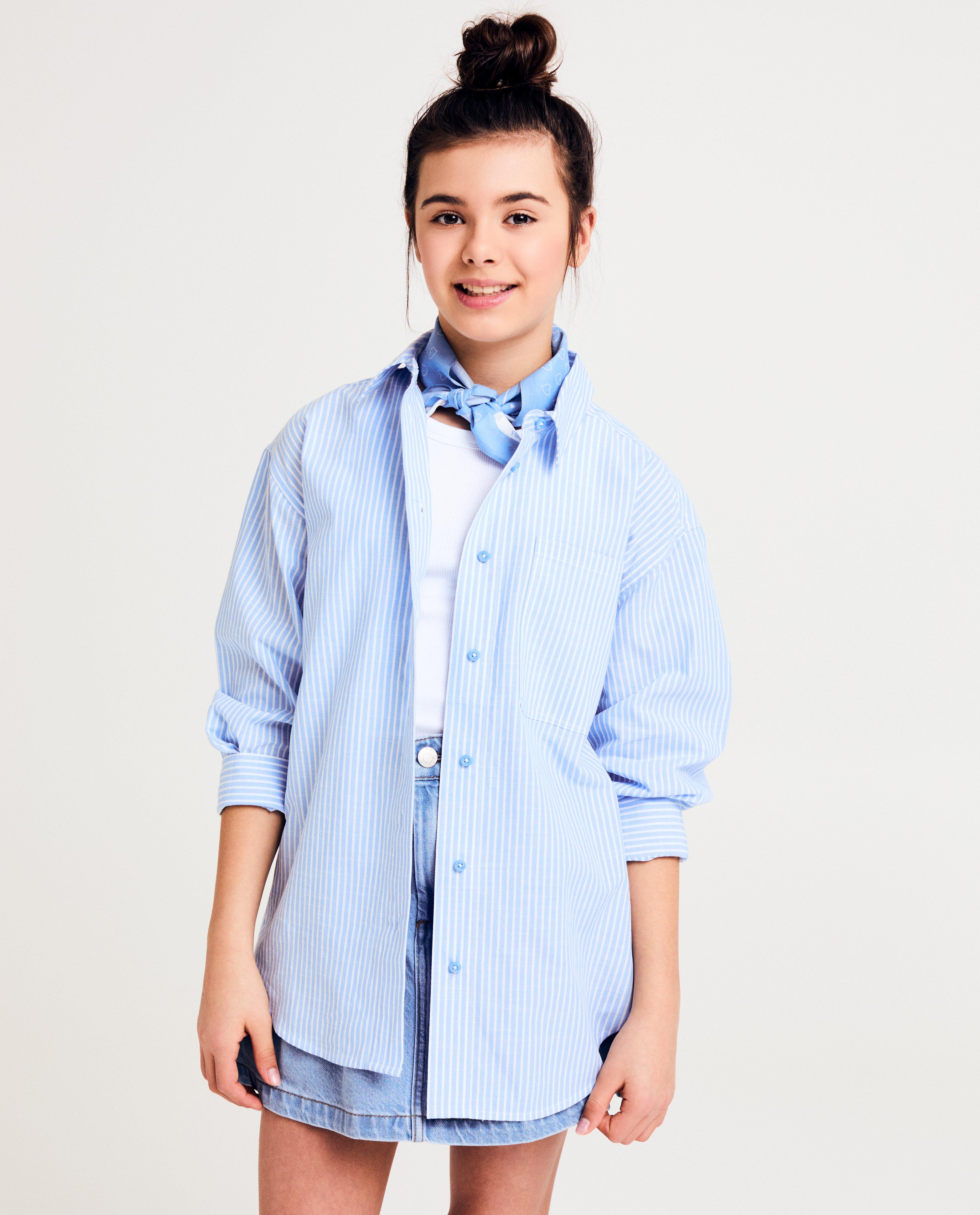 Hemden - Hemd met strepen, oversized fit